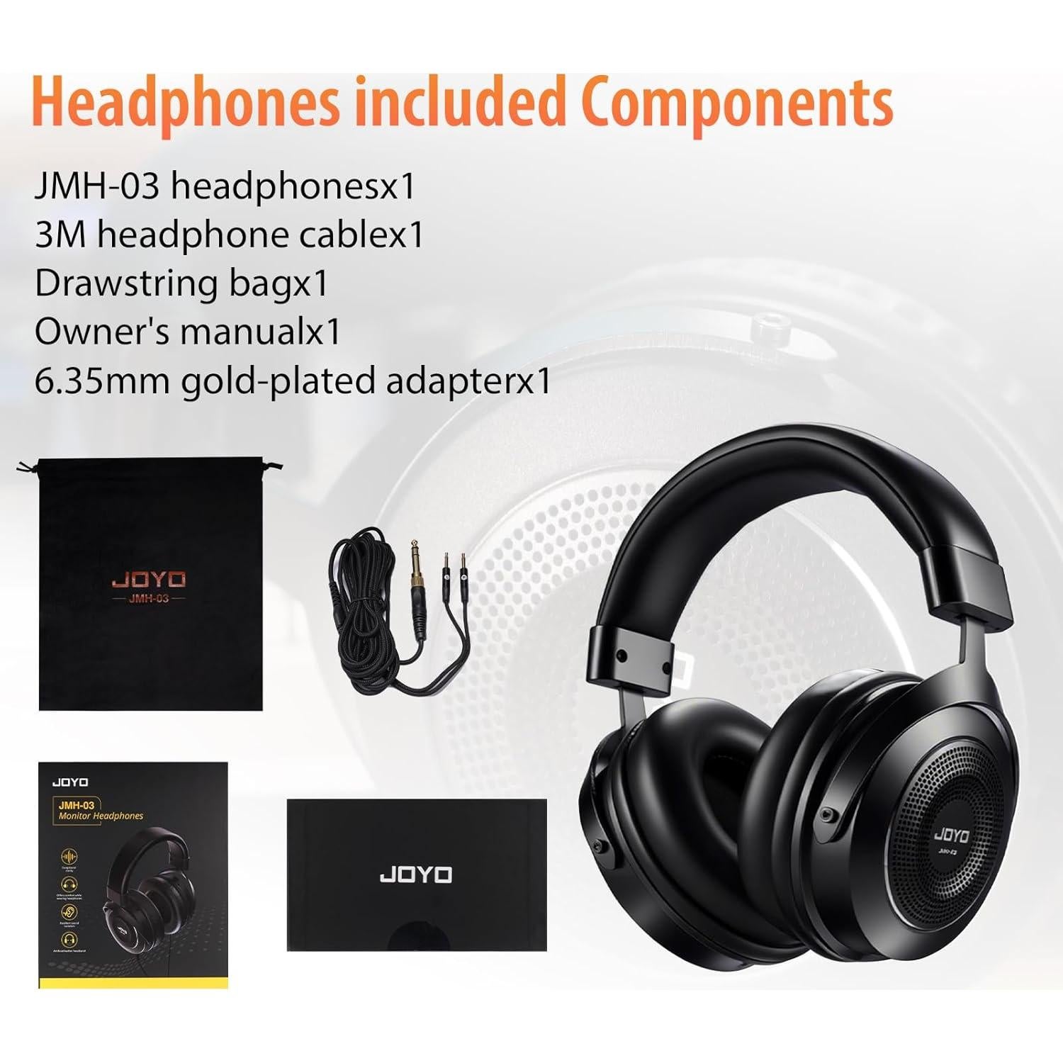 Auriculares de Monitoreo JOYO JMH-03 con Cable 3m