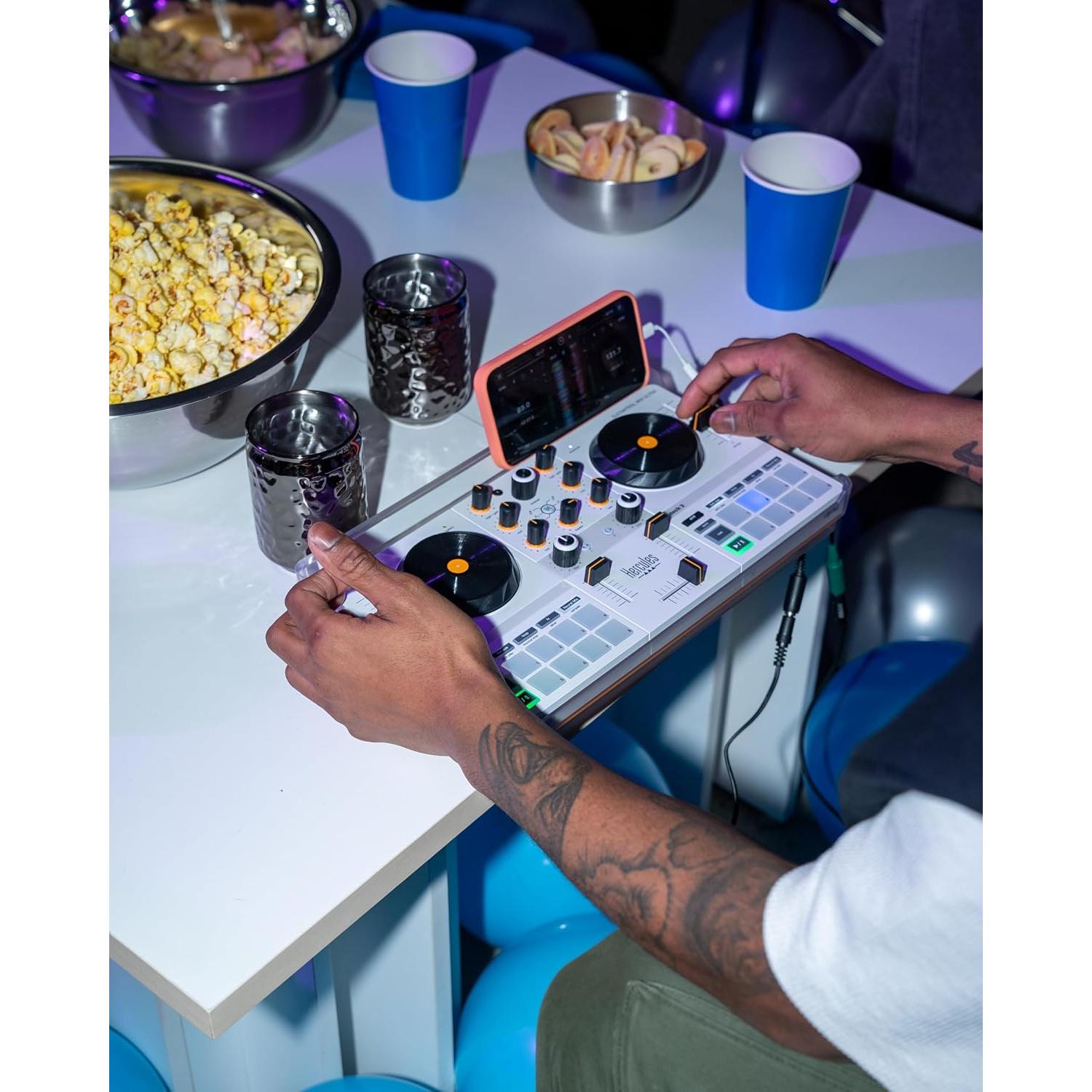 Controlador DJ Hercules Mix Ultra - Inalámbrico para Smartphones