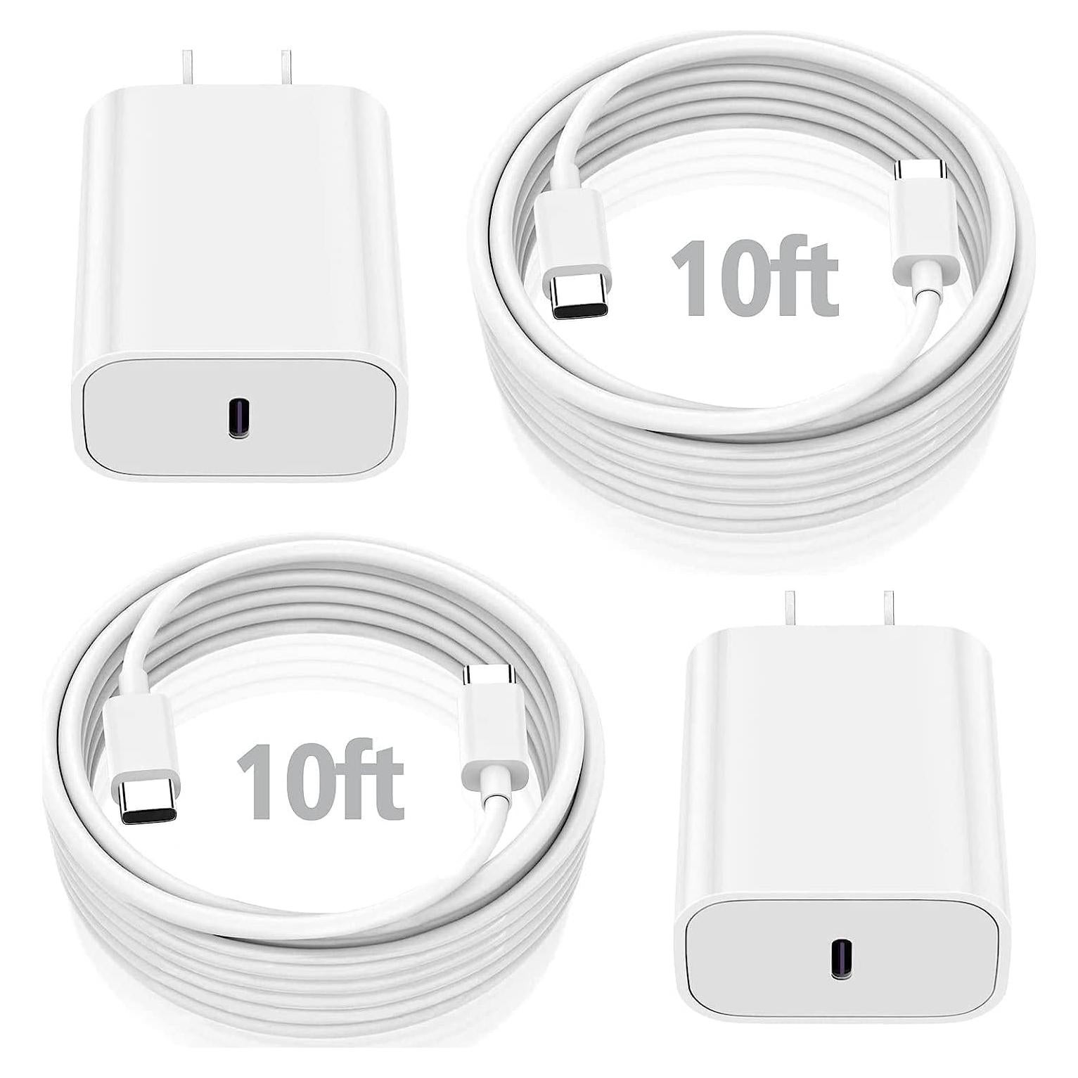 Cargador USB C Rápido 20W con Cable de 3M para iPad Pro