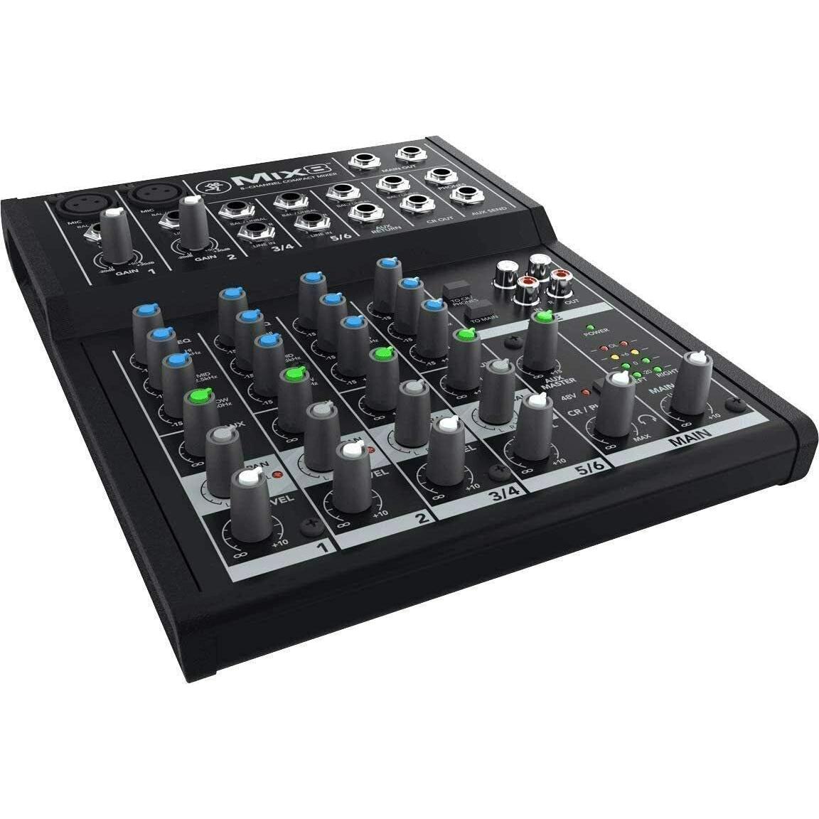 Mezclador Analógico Mackie Mix8 Compacto 8 Canales + Cable XLR
