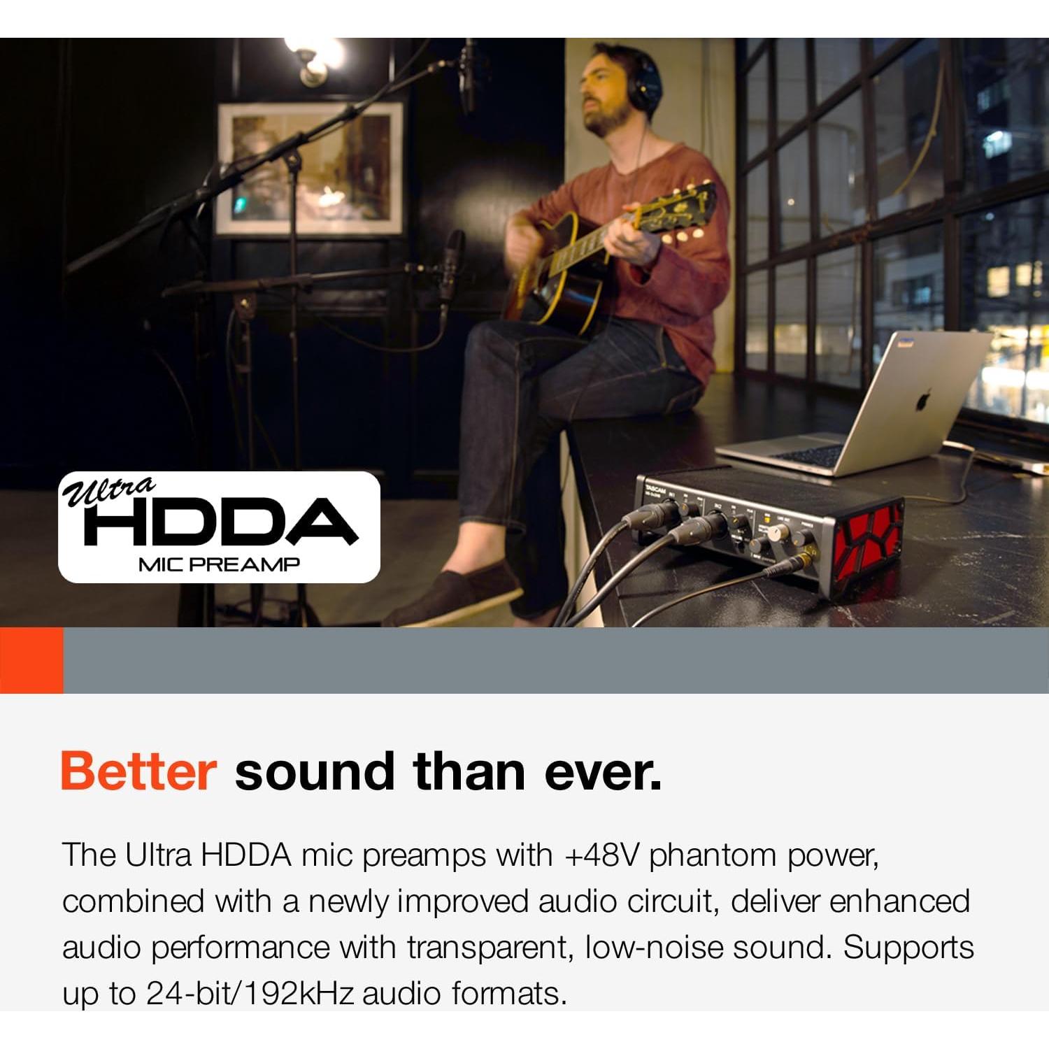 Interfaz de Audio USB Tascam US-2x2HR 2x2 24-bit/192 kHz