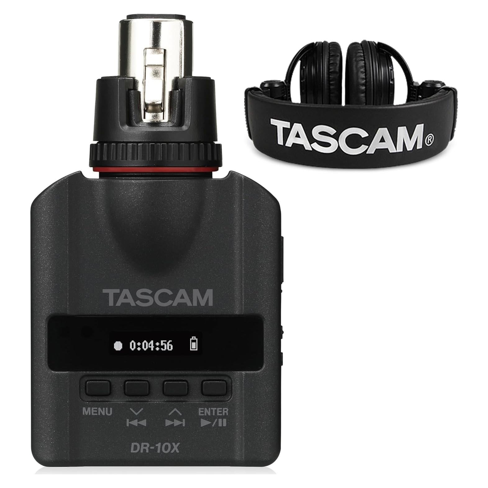 Grabadora Digital TASCAM DR-10X XLR + Auriculares Estudio
