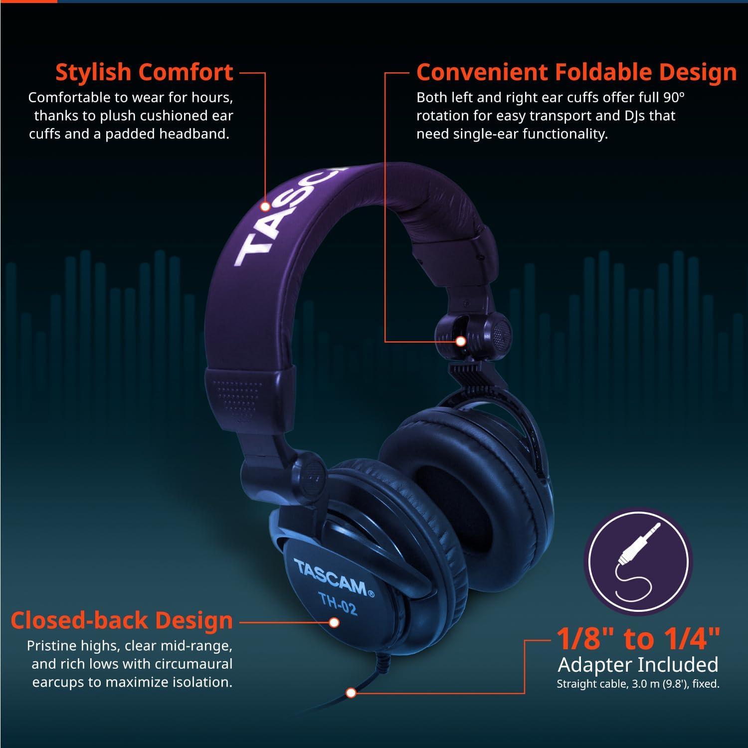 Grabadora Digital TASCAM DR-10X XLR + Auriculares Estudio
