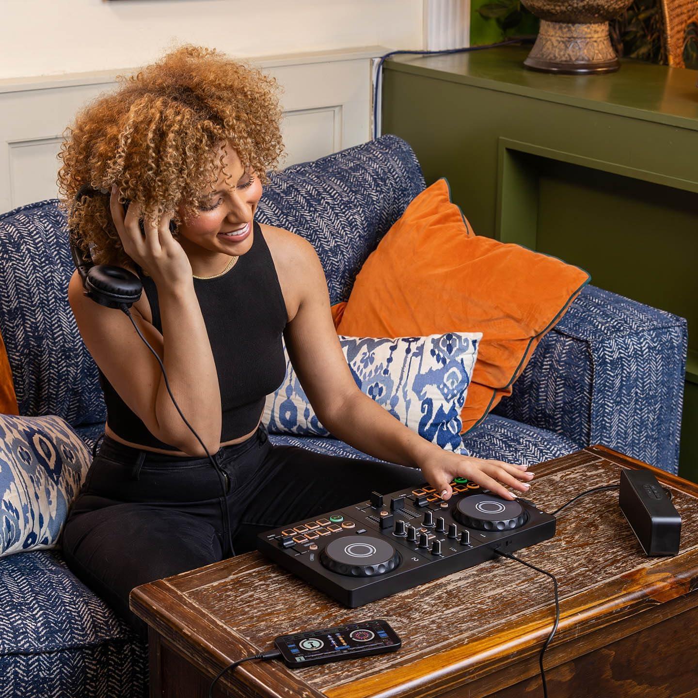 Controlador DJ Pioneer DDJ-FLX2 Compacto 2 Canales con Estuche