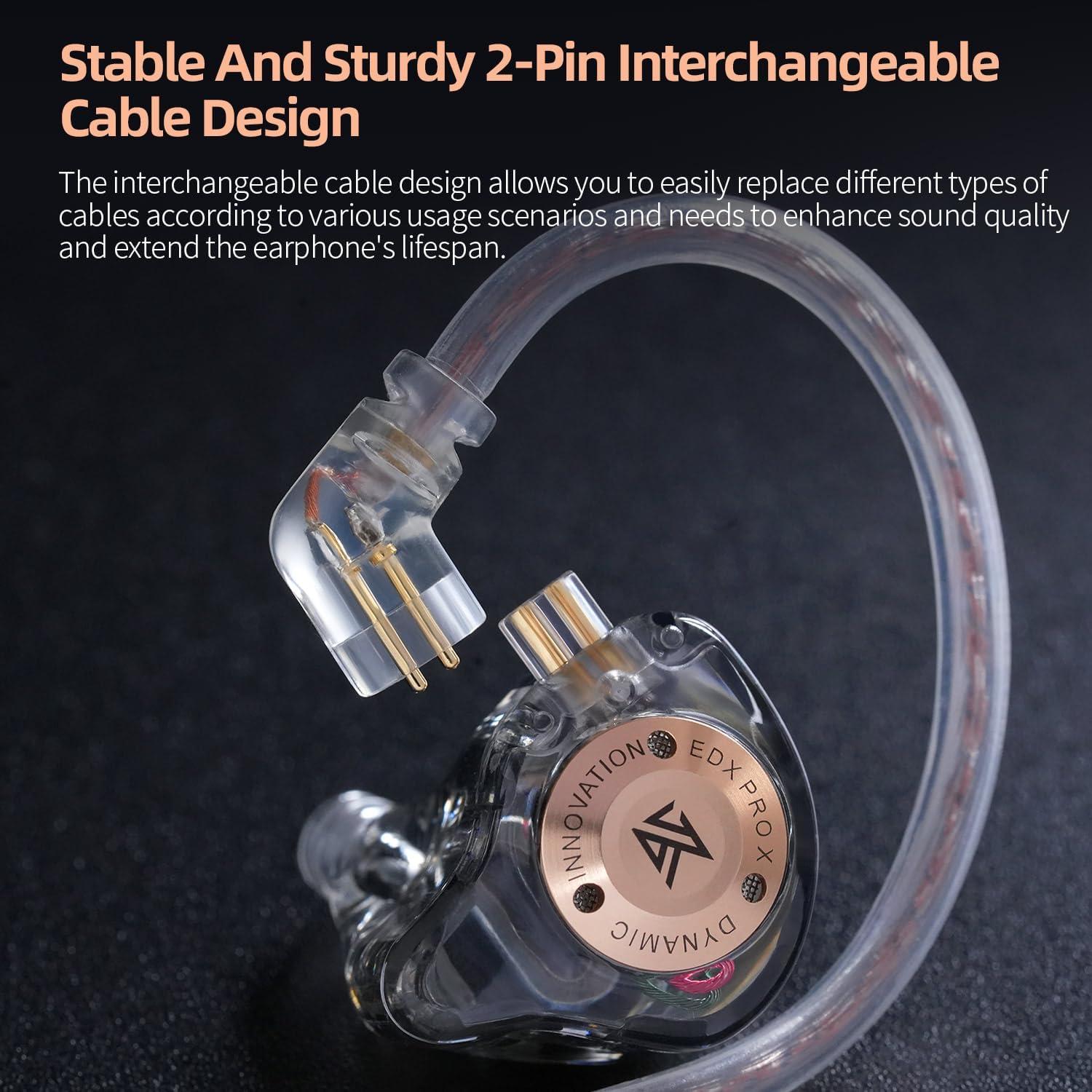 Auriculares In-Ear KZ EDX Pro X HiFi con Cable Desmontable