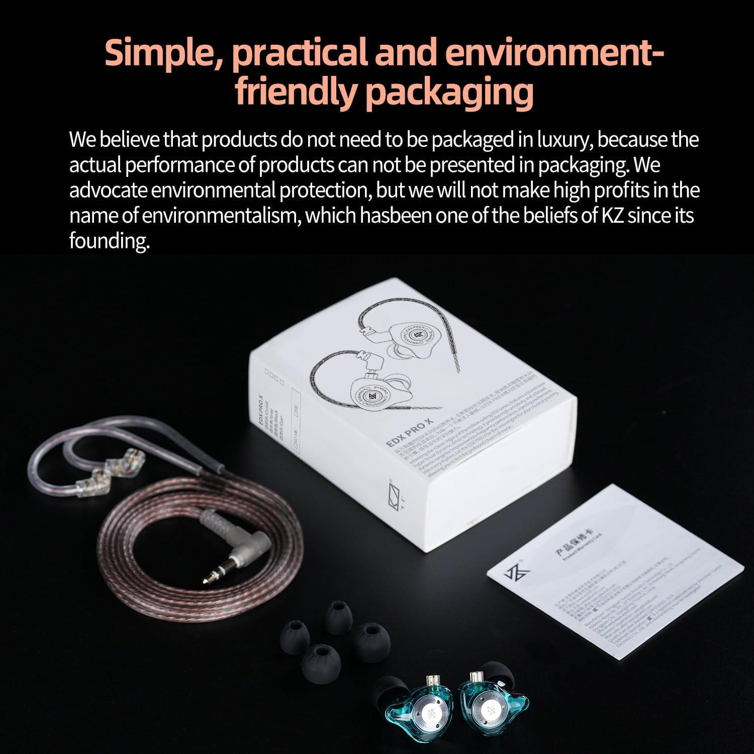 Auriculares In-Ear KZ EDX Pro X HiFi con Cable Desmontable