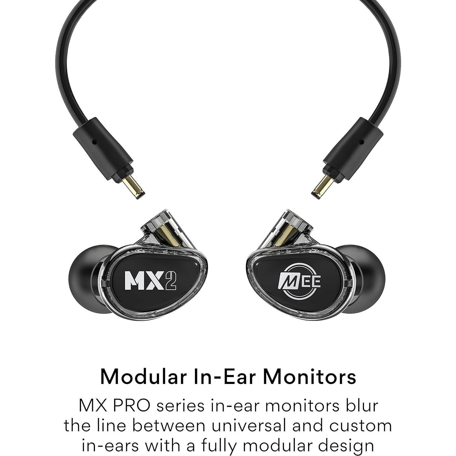Auriculares In-Ear MEE audio MX2 PRO Doble Controlador Negro