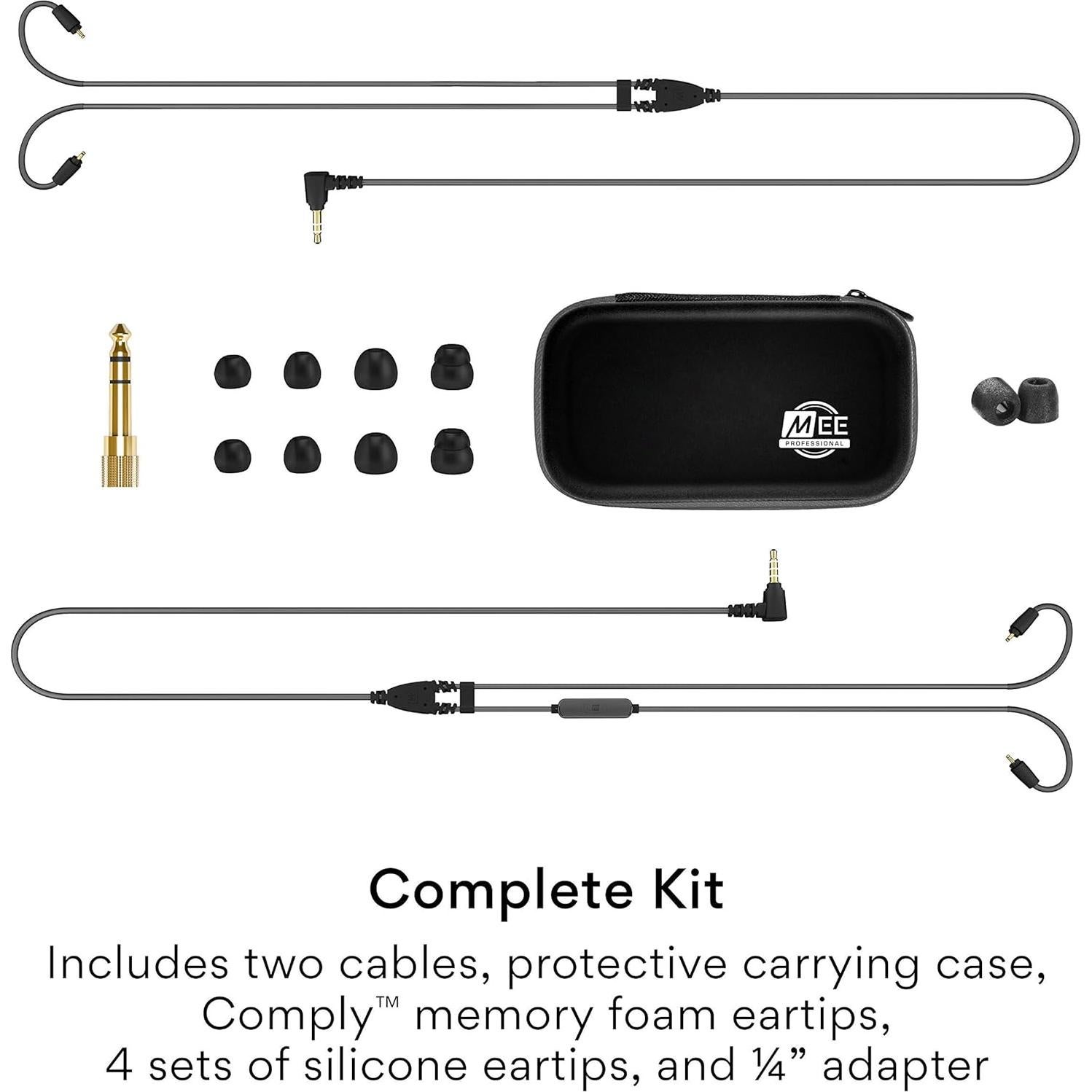 Auriculares In-Ear MEE audio MX2 PRO Doble Controlador Negro