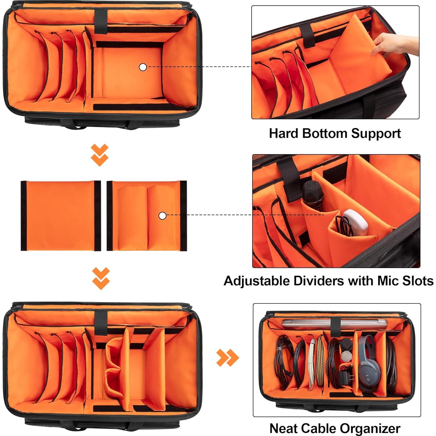 Bolsa de archivo para cables de DJ Trunab 52.6x26.4x28.4cm