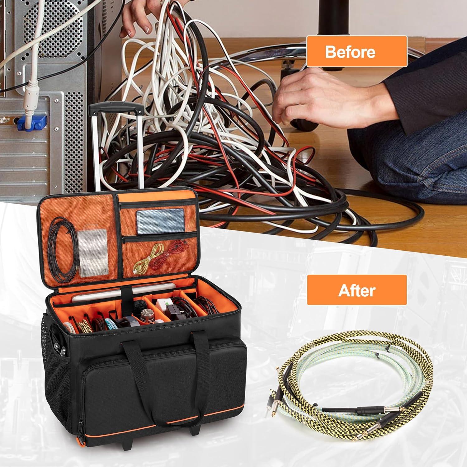 Bolsa de archivo para cables de DJ Trunab 52.6x26.4x28.4cm