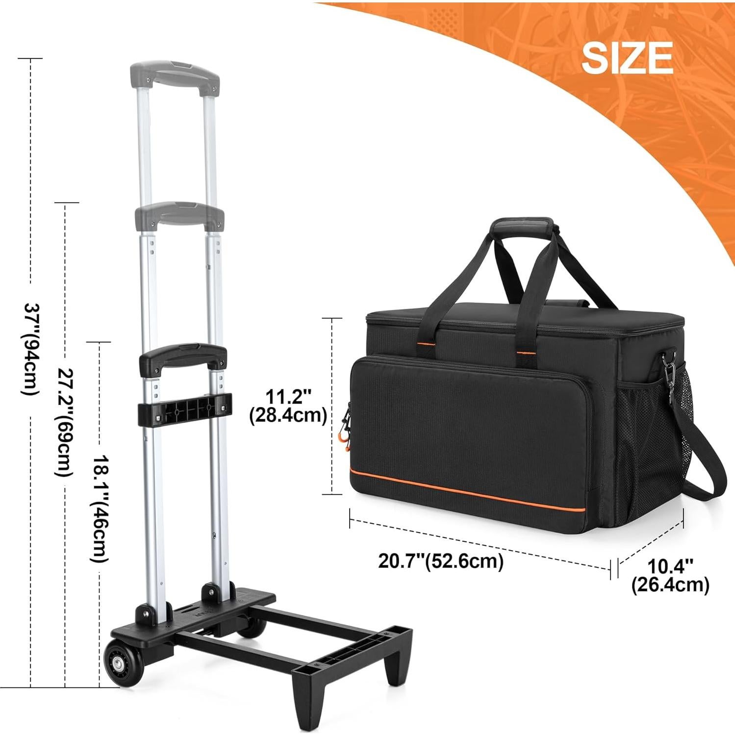 Bolsa de archivo para cables de DJ Trunab 52.6x26.4x28.4cm