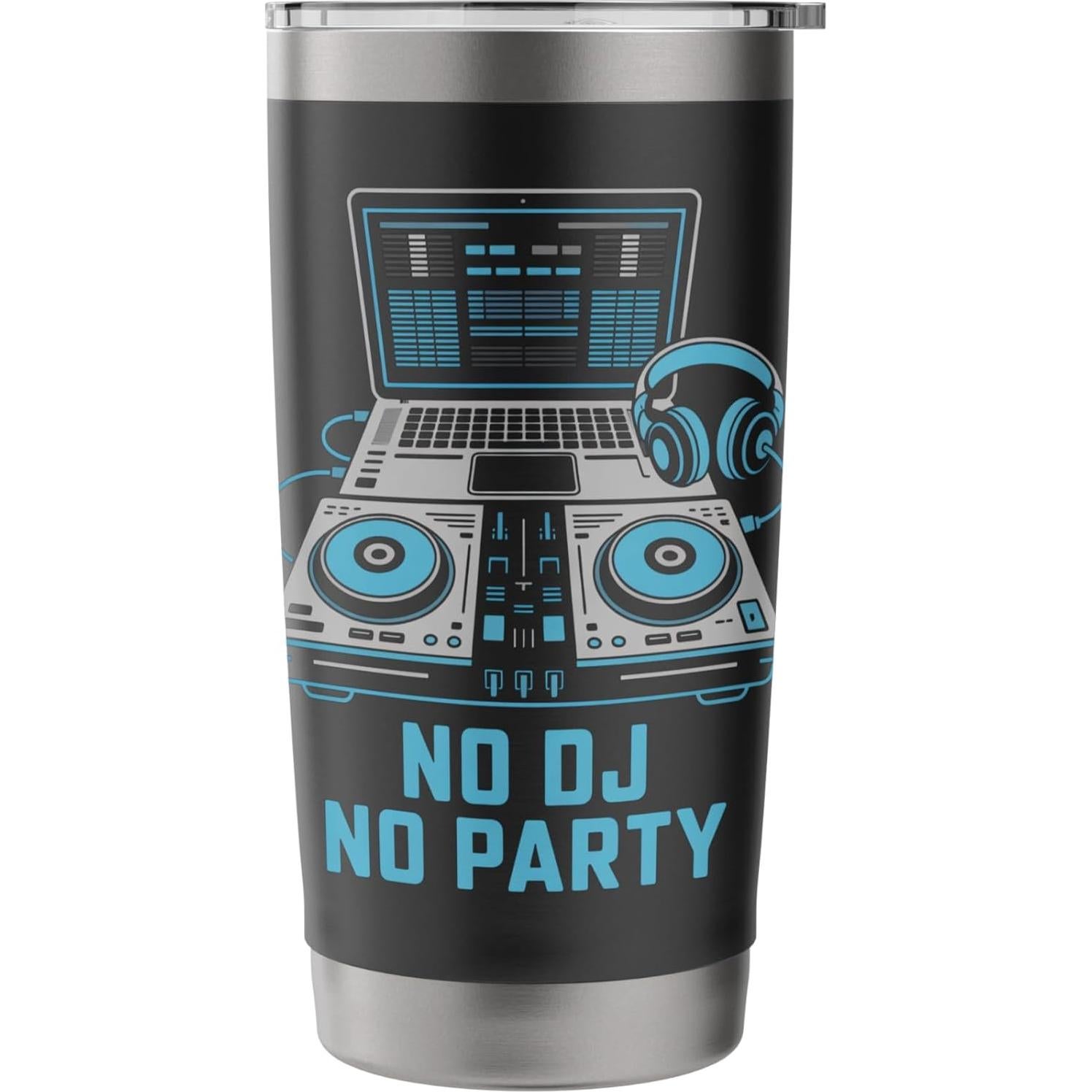 Taza Aislada de Acero Inoxidable 20 oz DJ Djane Negro