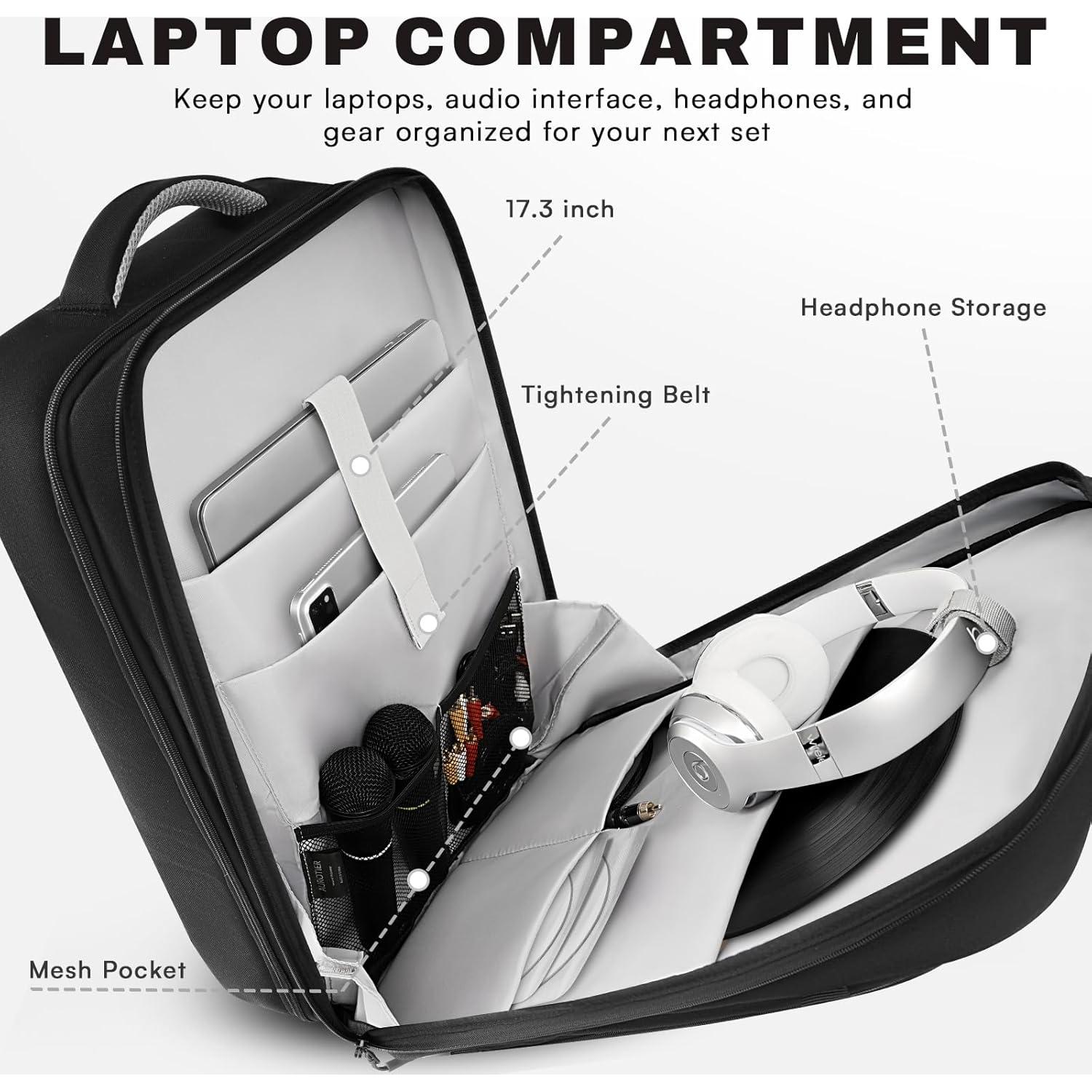 Mochila DJ Aurotier para Controladores DDJ-FLX4/200/400, Gris