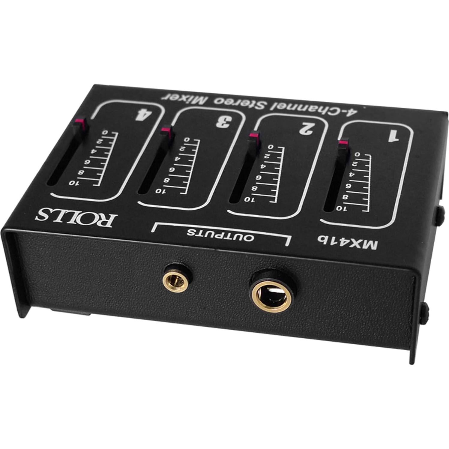 Mezclador Pasivo Estéreo 4 Canales Rolls MX41B