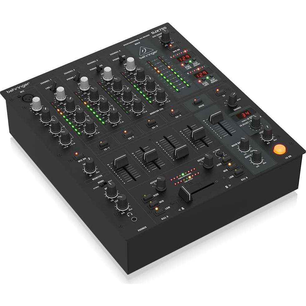 Mezclador DJ Profesional Behringer DJX750 5 Canales Efectos