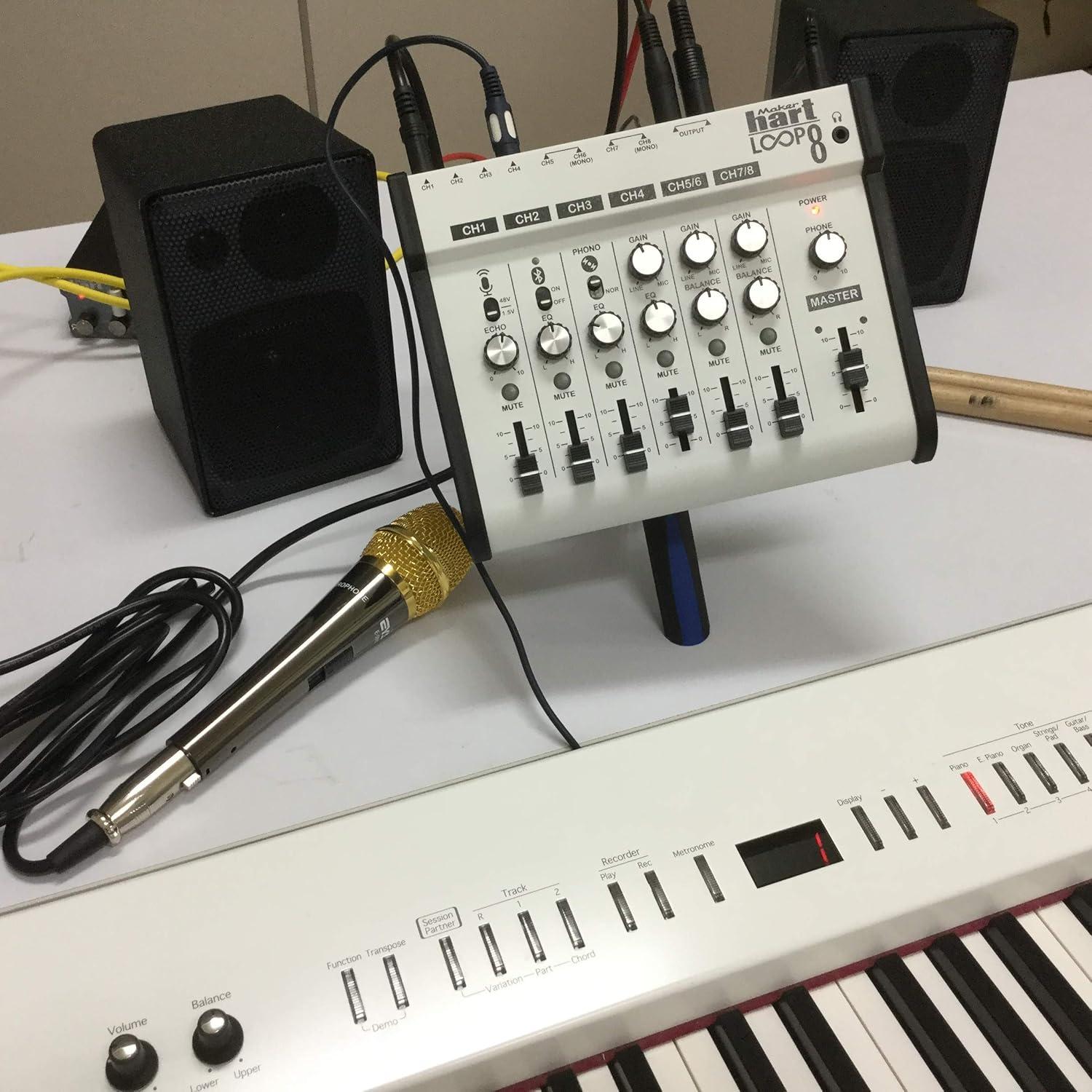 Mixer de Audio Loop 8 Hart con Bluetooth y 8 Canales