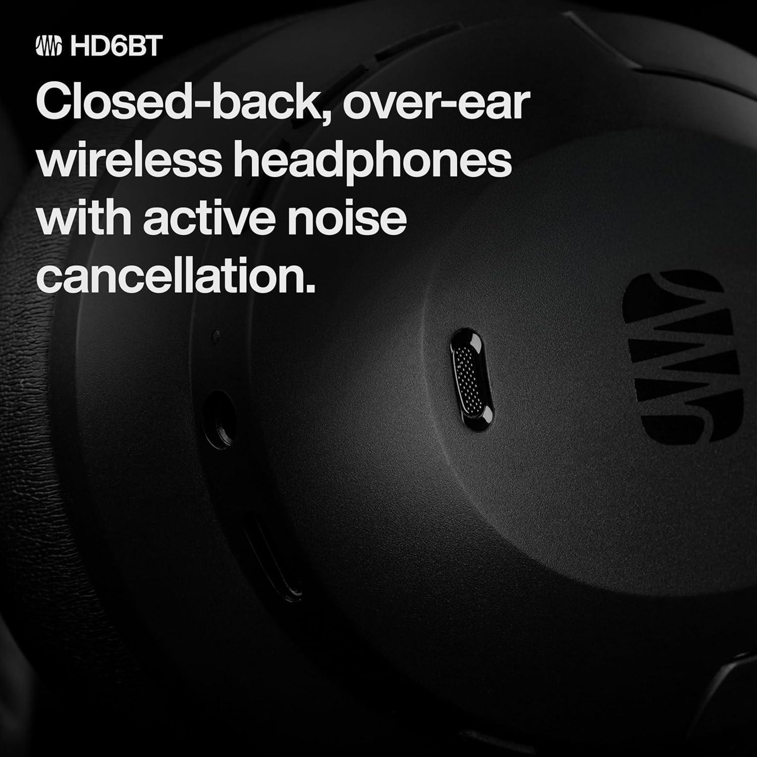 Auriculares Inalámbricos PreSonus Eris HD6BT con ANC, 60h Batería