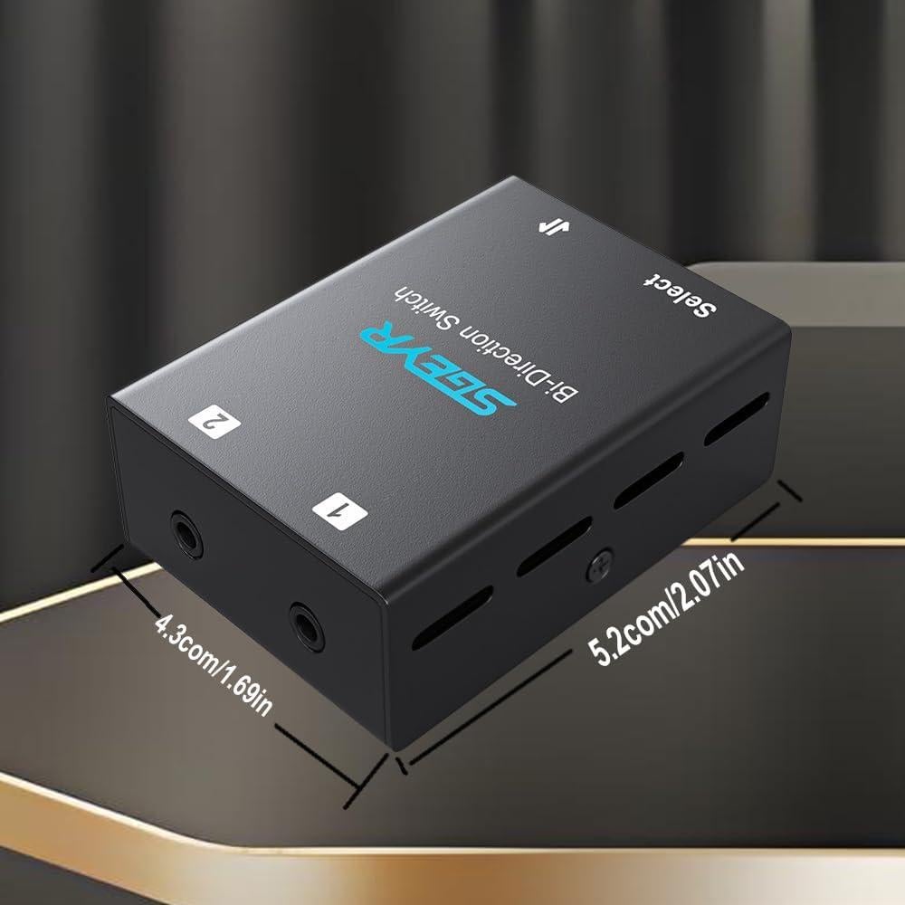 Conmutador de Audio SGEYR 3.5mm Bi-Direccional 2-en-1