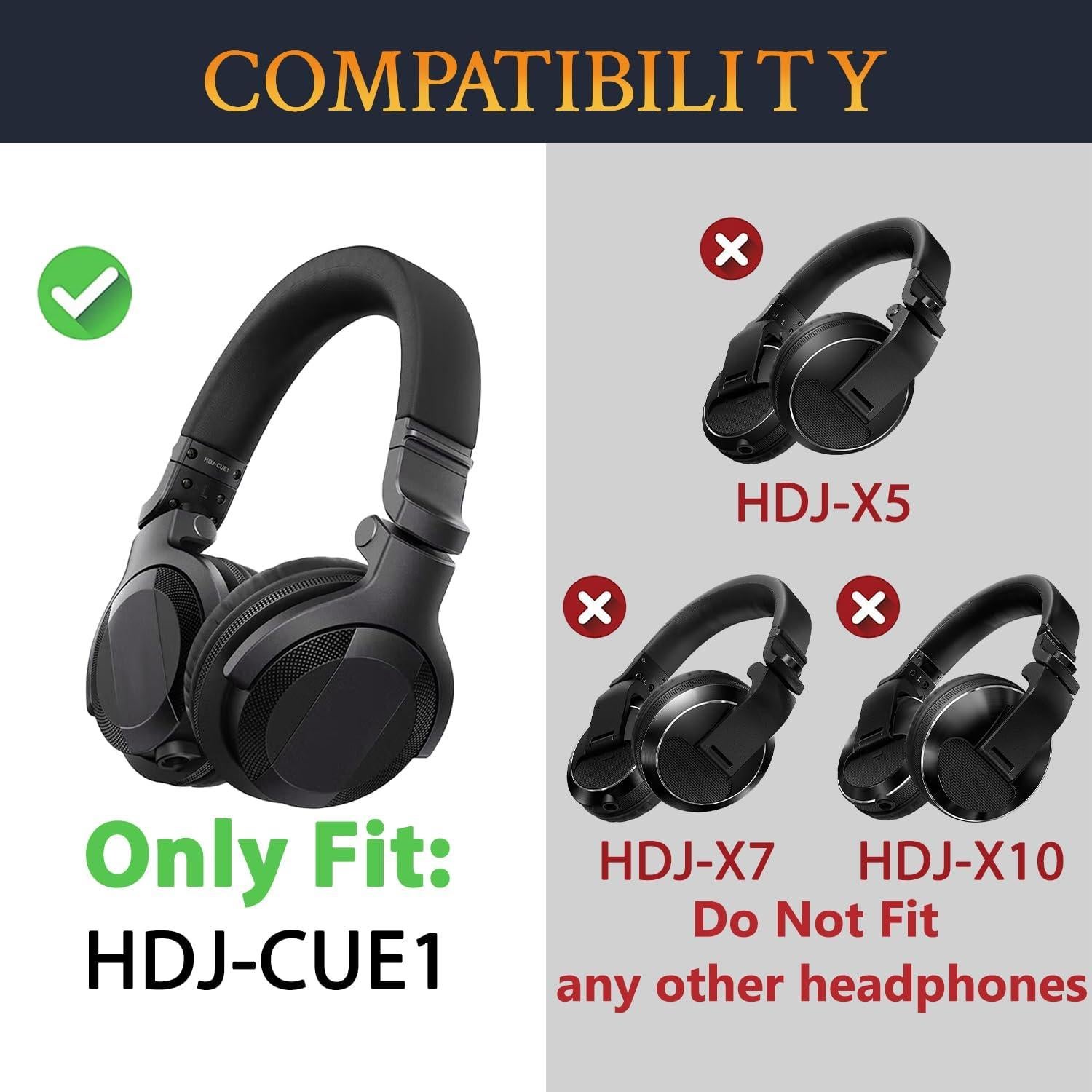 Almohadillas de Repuesto SOULWIT para Auriculares Pioneer DJ HDJ-CUE1
