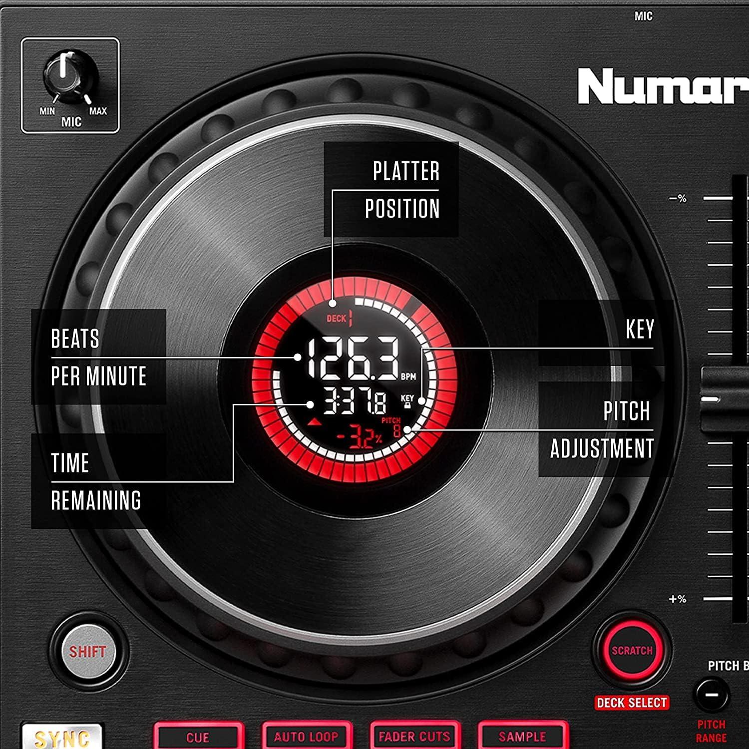 Controlador DJ Numark Mixtrack Platinum FX con Auriculares HF175