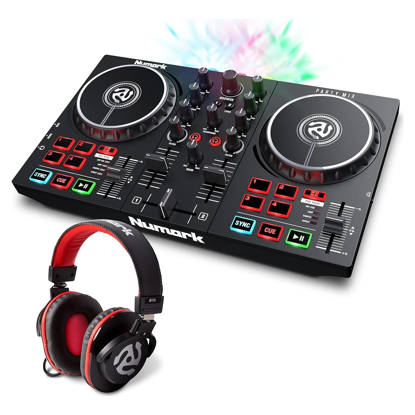 Controlador DJ Numark Party Mix II + Auriculares HF175