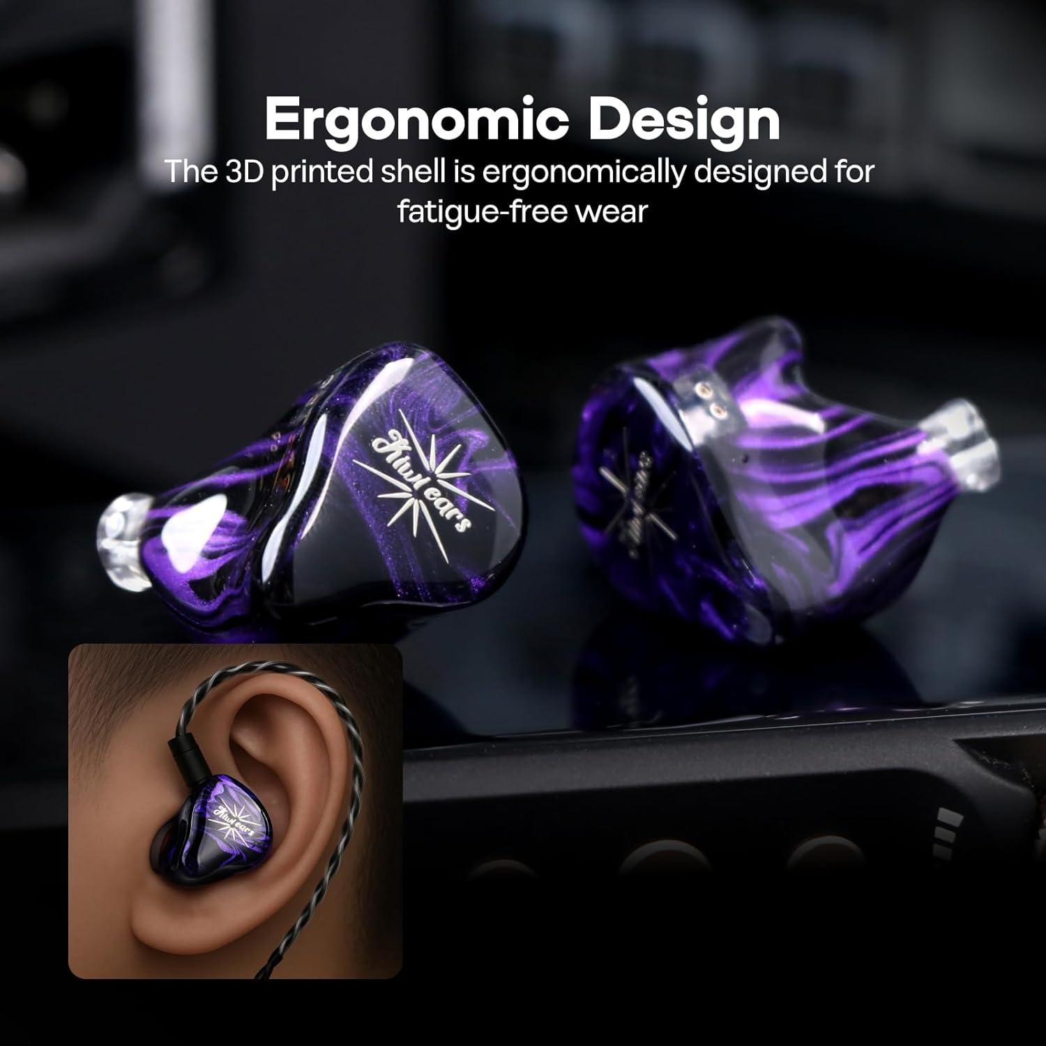 Auriculares In-Ear Kiwi Ears Cuarteto 2DD+2BA HiFi Resina