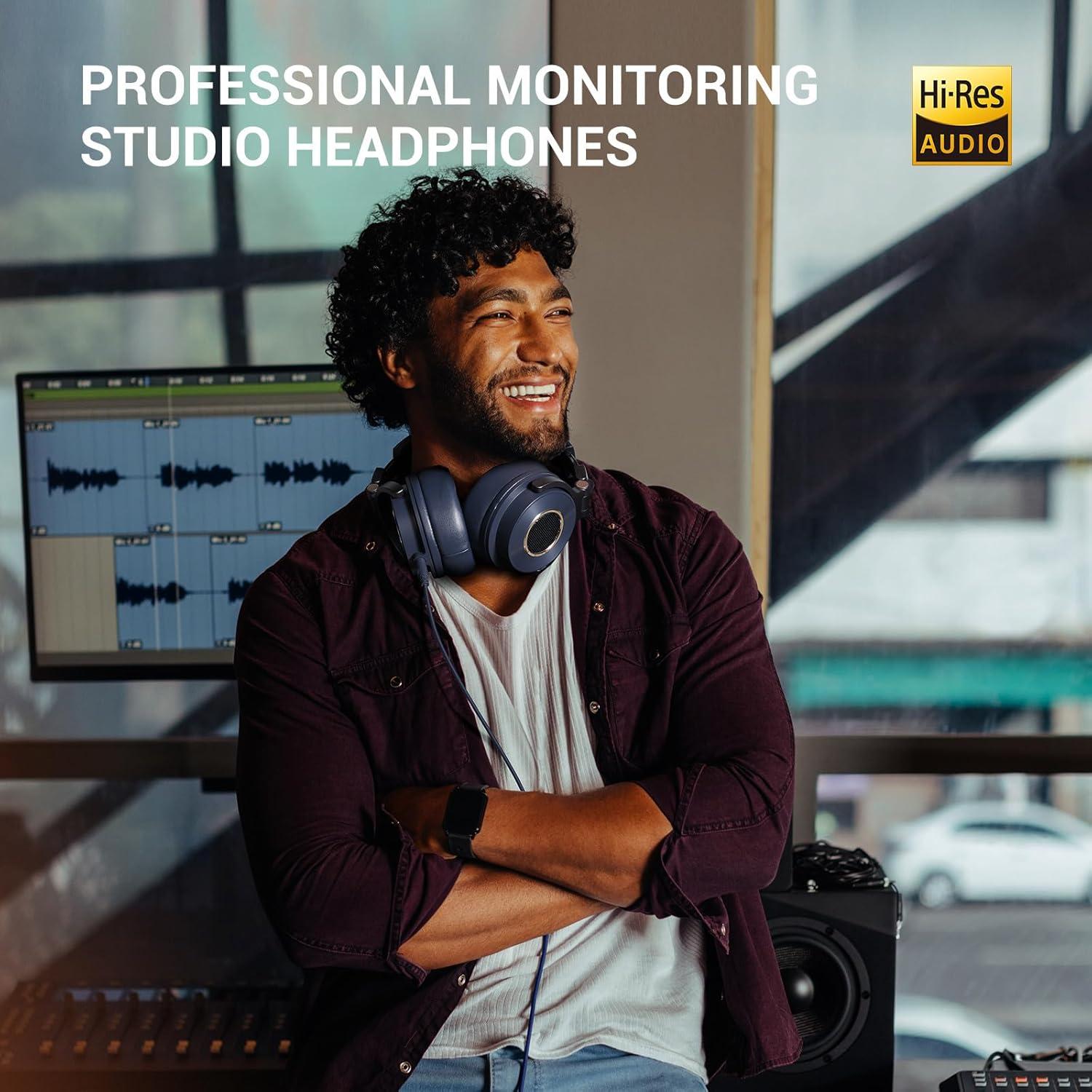 Auriculares OneOdio Monitor 60 Over Ear con Cable 3.5mm Azul Marino