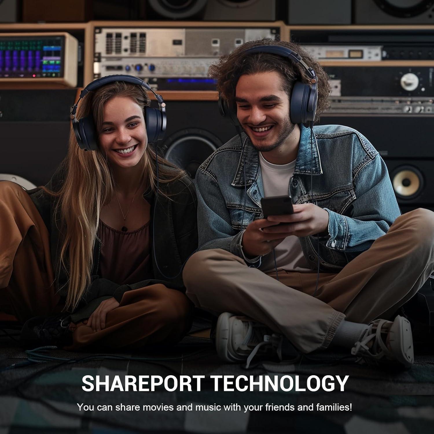 Auriculares OneOdio Monitor 60 Over Ear con Cable 3.5mm Azul Marino