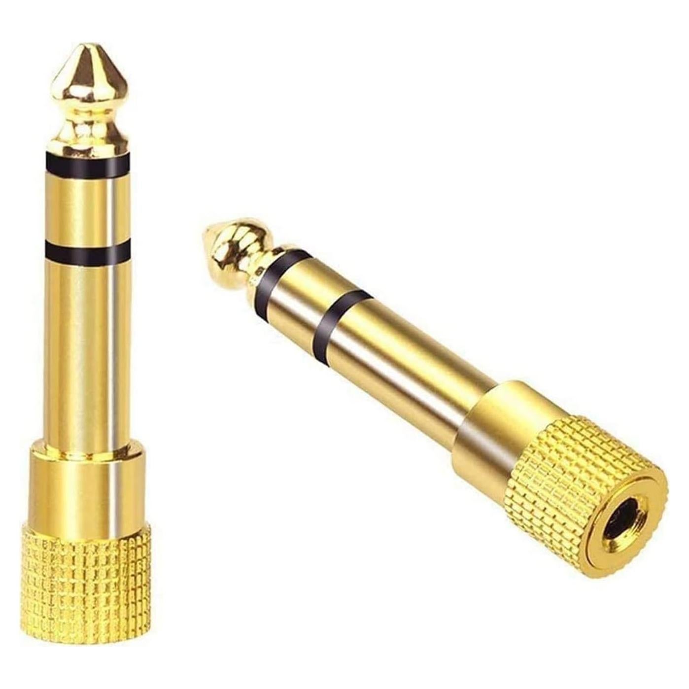 Adaptador de Jack Estéreo VCE 6.35mm a 3.5mm - Paquete de 2