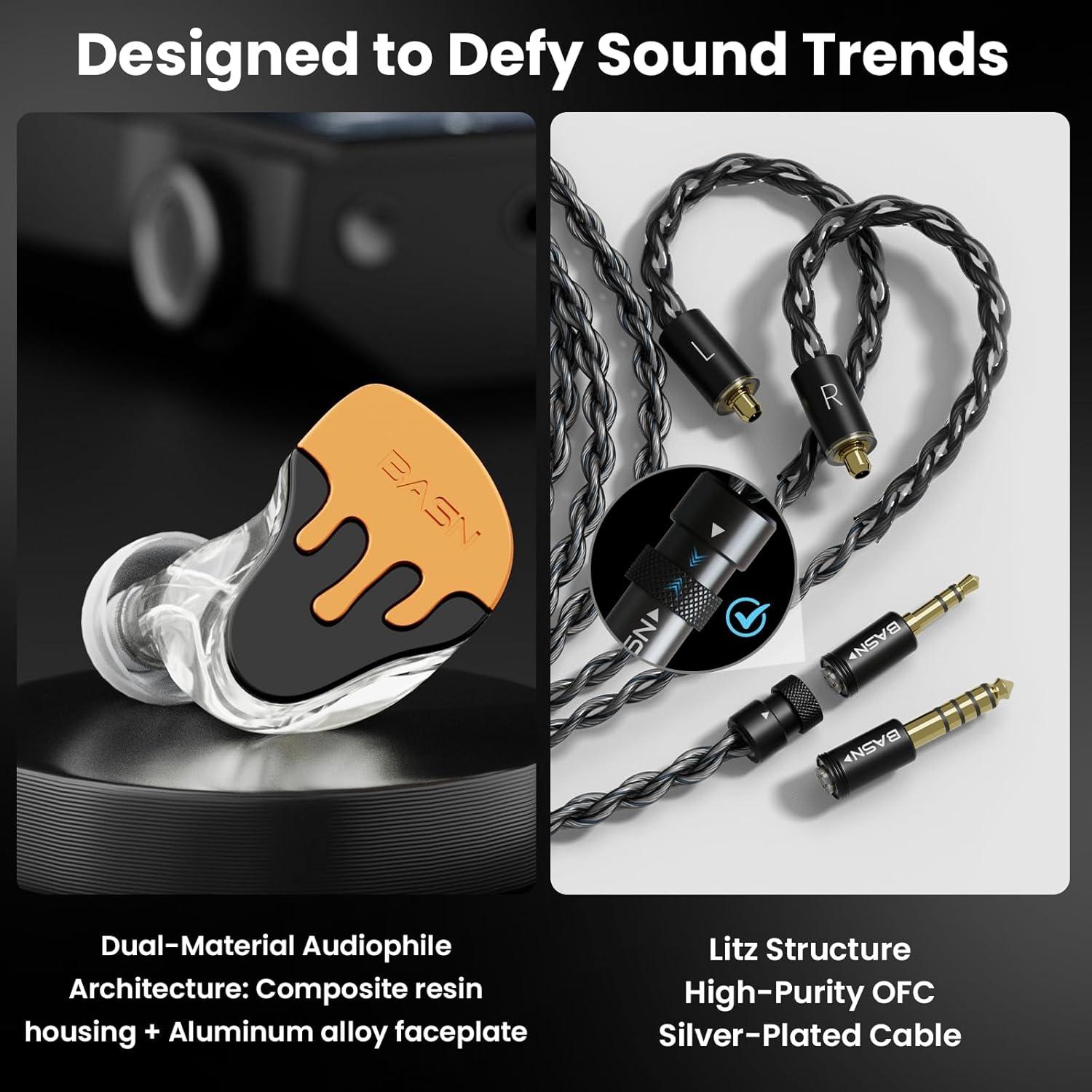 Auriculares In-Ear BASN BmasterX 6 Controladores Híbridos