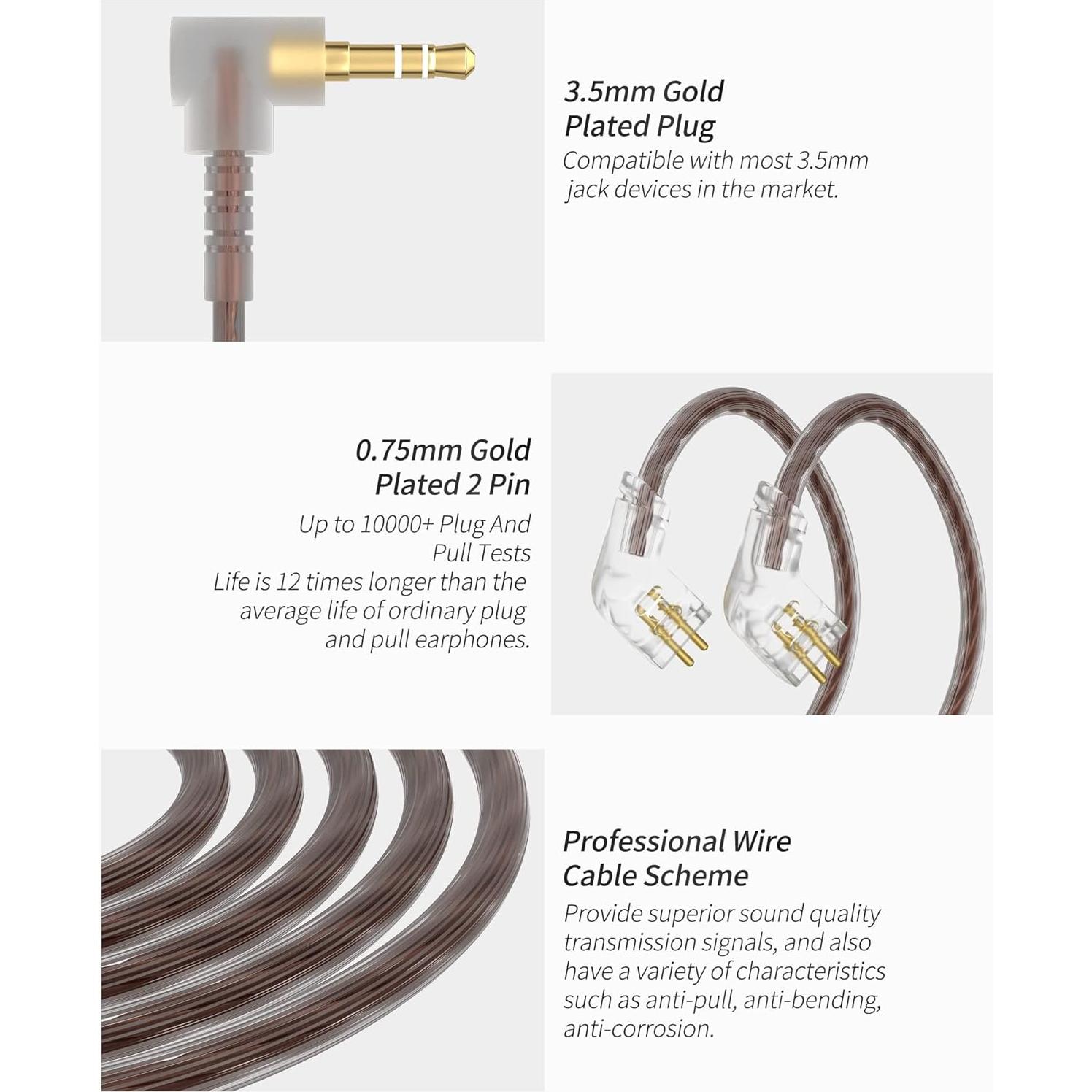 Auriculares In-Ear CCA C10 HiFi 10 Controladores Híbridos