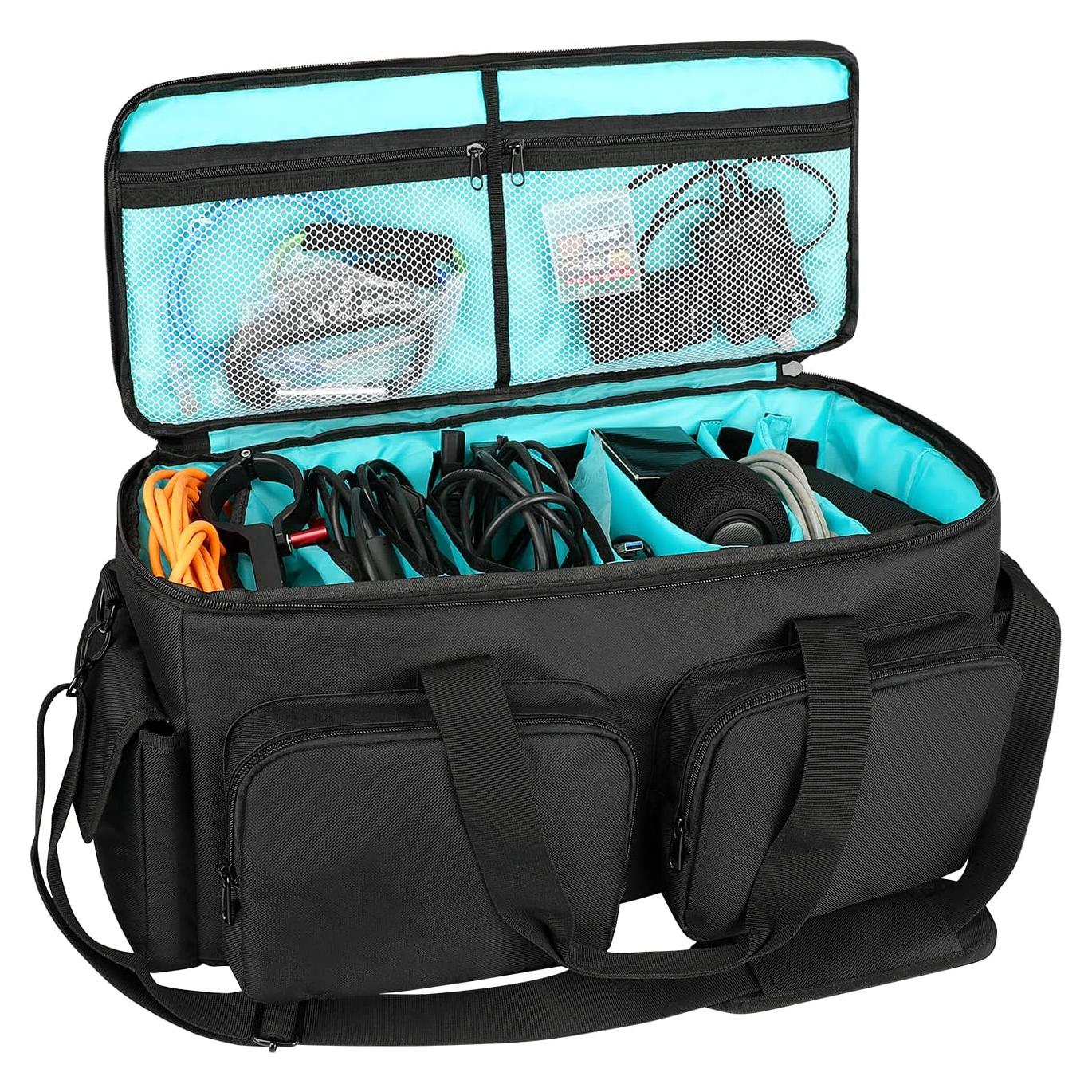 Bolsa de Cables DJ Saviour Azul - Acolchada y Ajustable