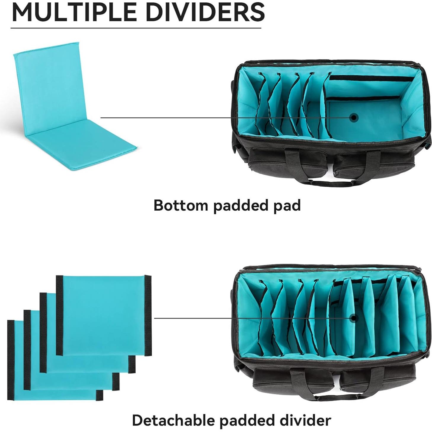 Bolsa de Cables DJ Saviour Azul - Acolchada y Ajustable