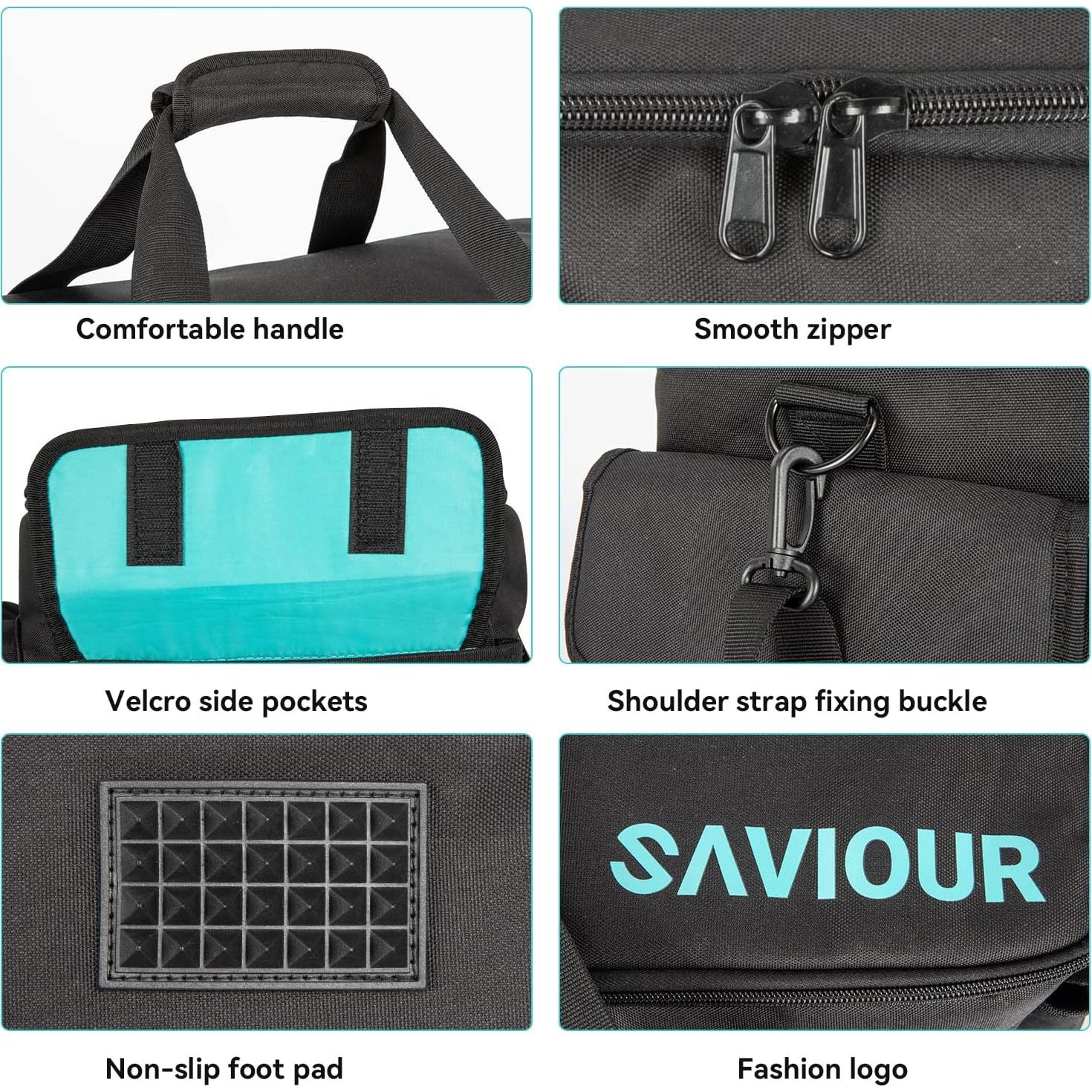 Bolsa de Cables DJ Saviour Azul - Acolchada y Ajustable