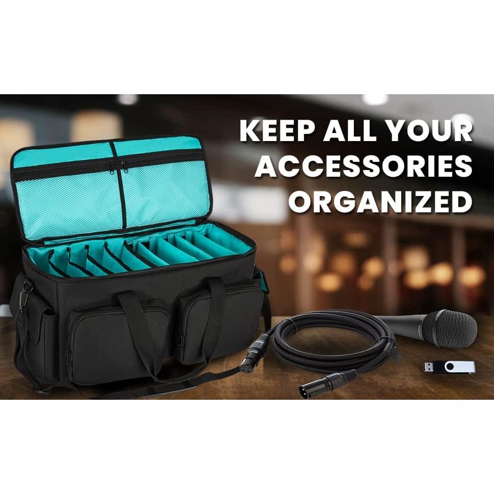 Bolsa de Cables DJ Saviour Azul - Acolchada y Ajustable