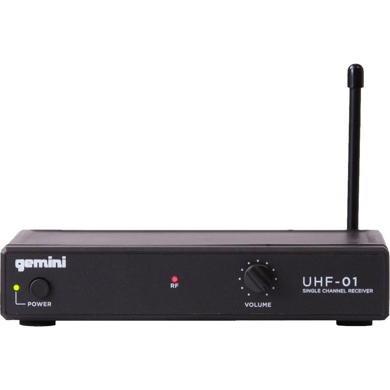 Micrófono Inalámbrico Gemini UHF-01M Mano 0.95kg 45.72m
