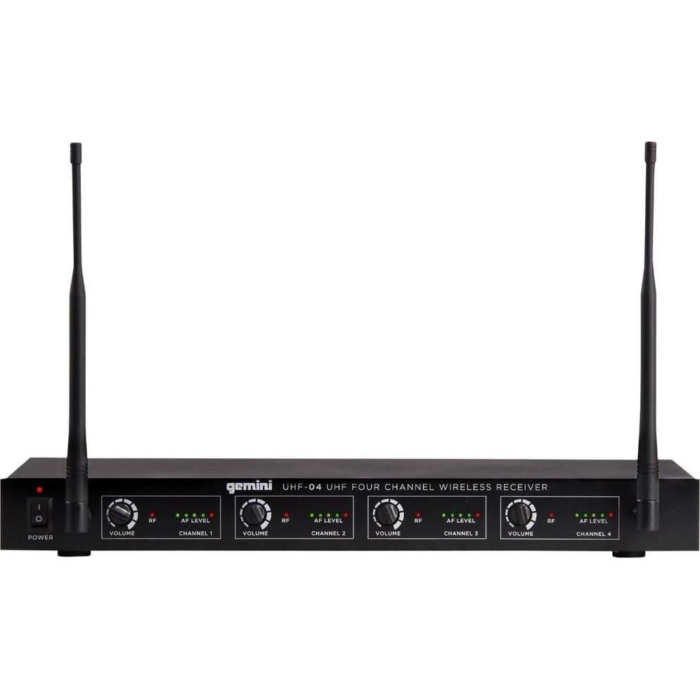 Sistema de Micrófonos Inalámbricos Gemini Sound UHF-04HL