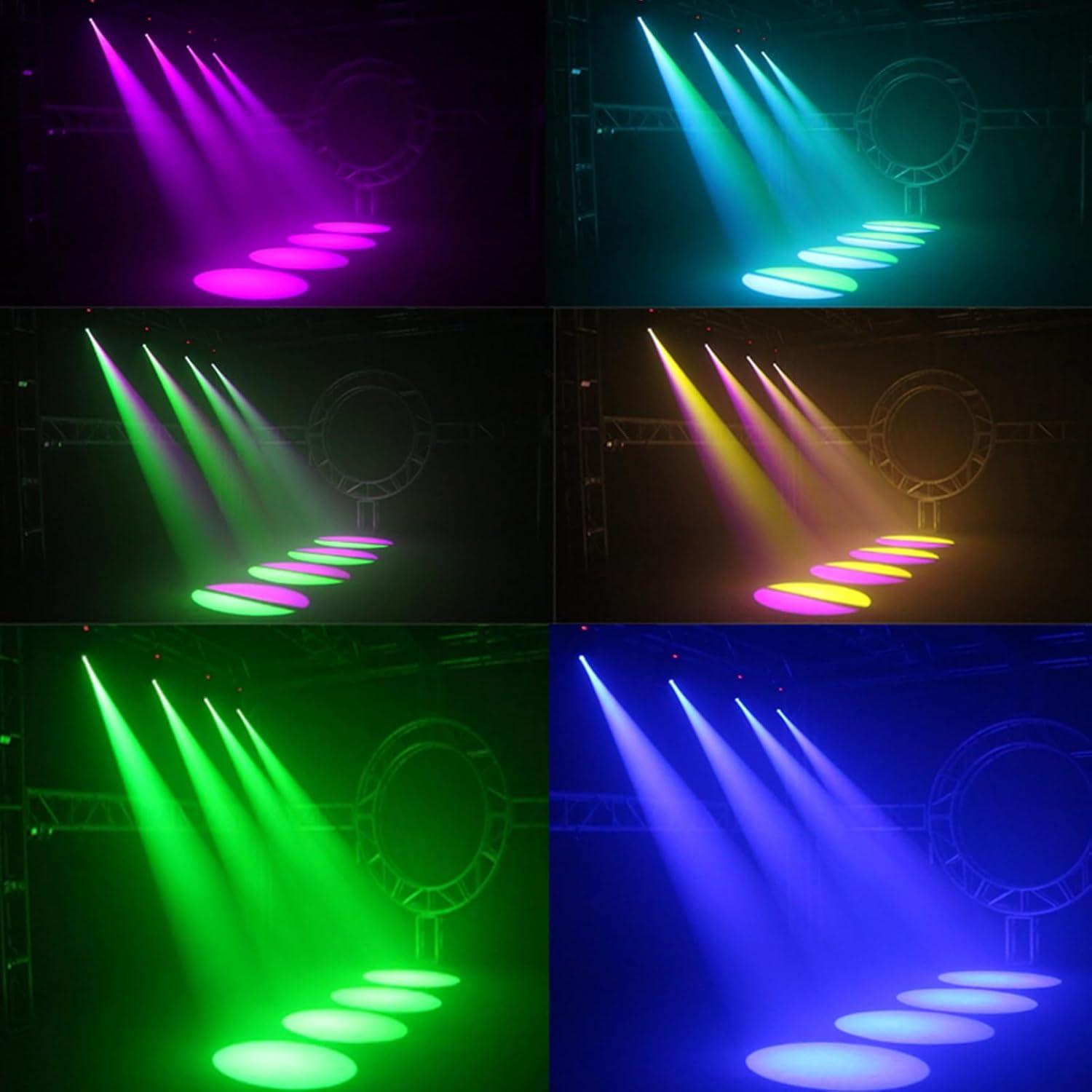 Luz de Cabeza Móvil LED 80W SHEHDS con 8 Colores y Gobos