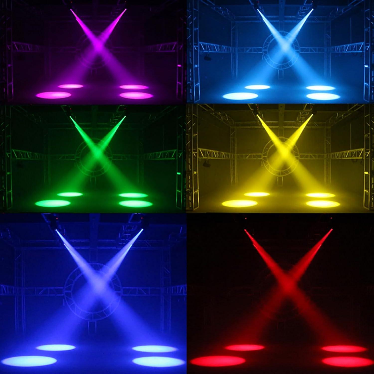 Luz de Cabeza Móvil LED 80W SHEHDS con 8 Colores y Gobos