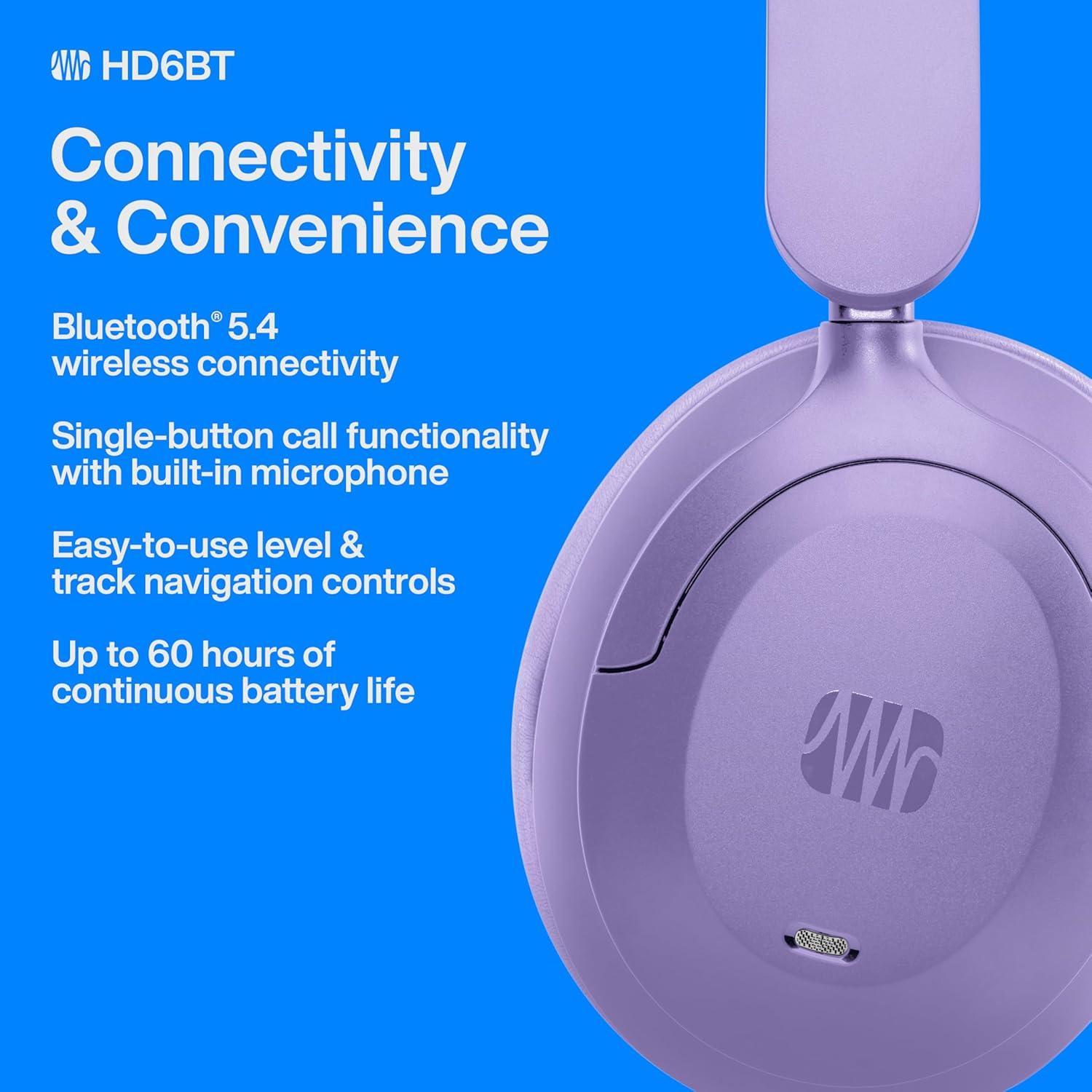 Auriculares In-Ear Inalámbricos PreSonus HD6BT, Bluetooth, ANC, 60h