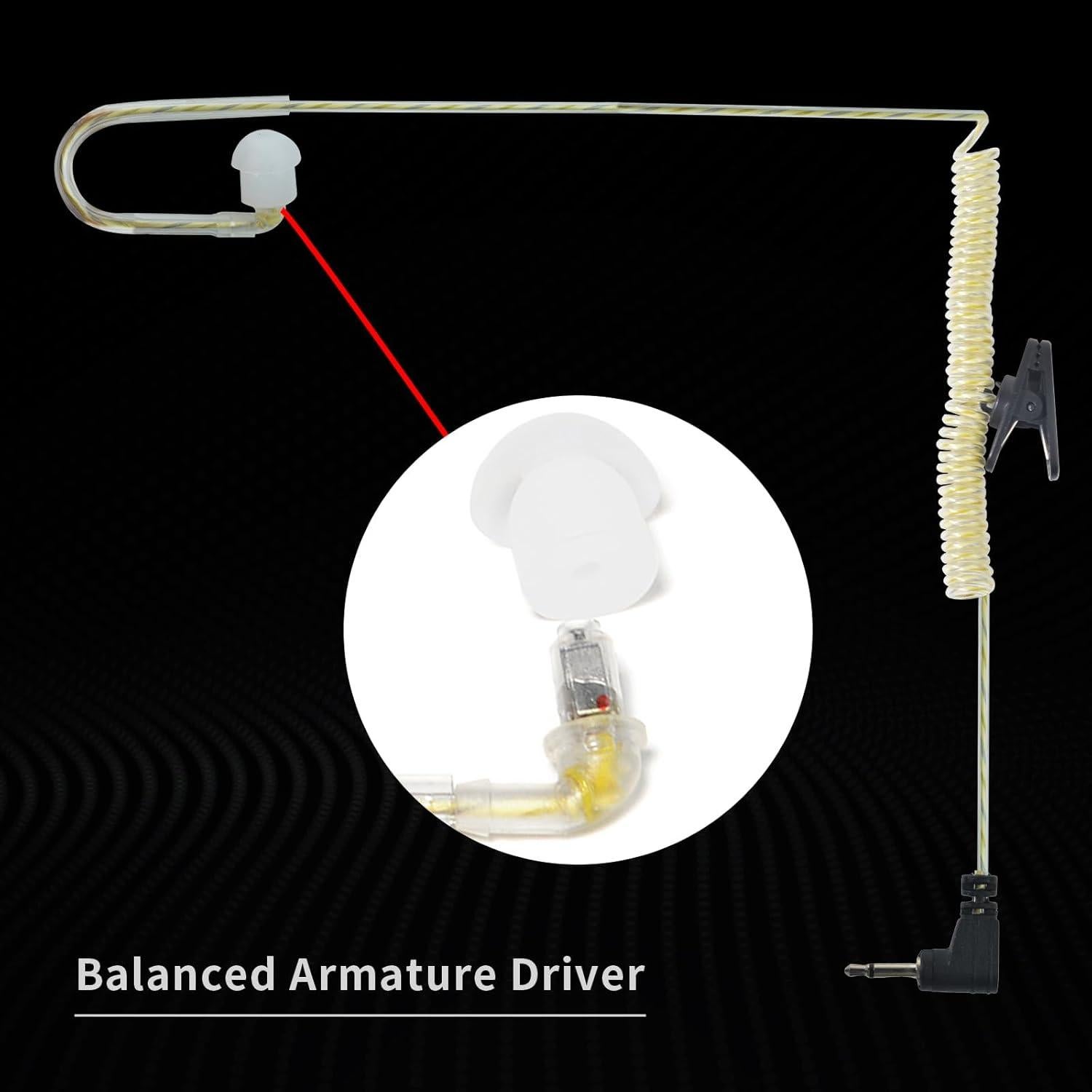 Auricular UAYESOK ET01 3.5mm para Micrófono de Radio - Compacto y Ligero