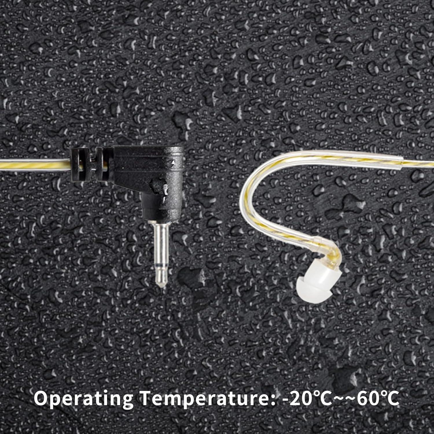 Auricular UAYESOK ET01 3.5mm para Micrófono de Radio - Compacto y Ligero