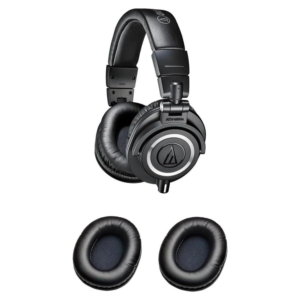 Auriculares Audio-Technica ATH-M50x con Almohadillas y Accesorios