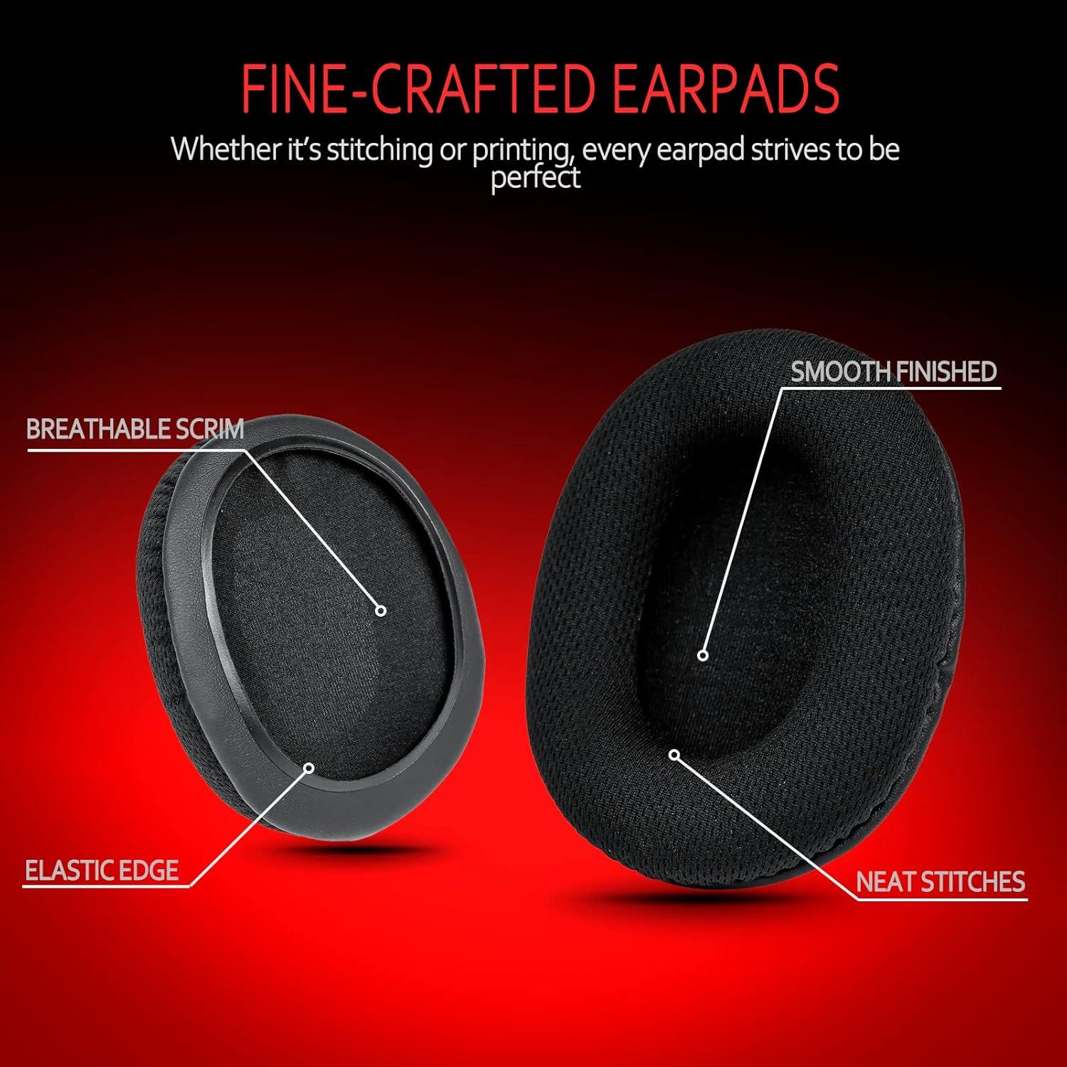Almohadillas de Reemplazo Krone Kalpasmos para Auriculares - Negro
