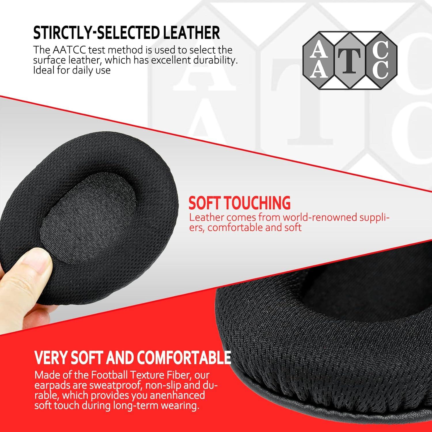 Almohadillas de Reemplazo Krone Kalpasmos para Auriculares - Negro