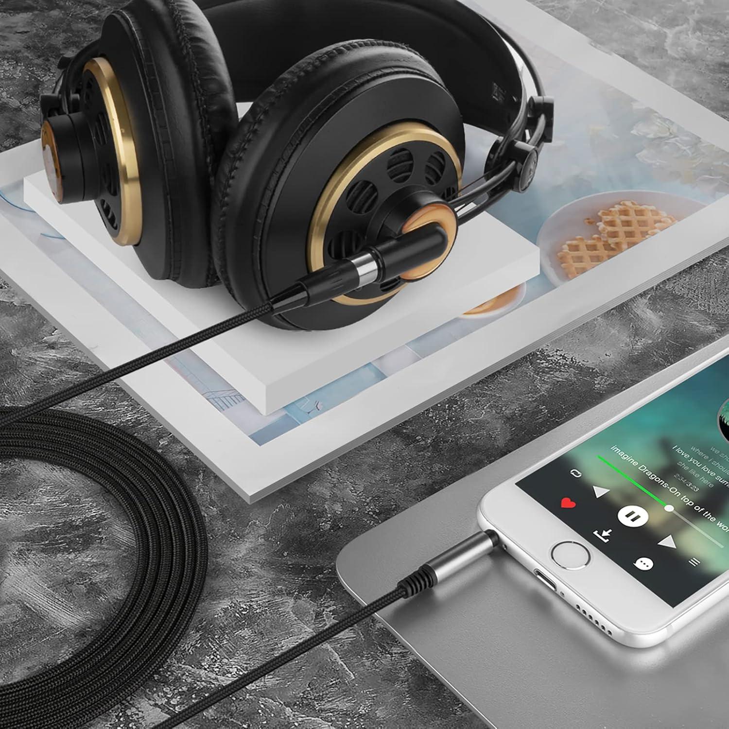 Cable de Audio GEEKRIA 1.8m para Auriculares AKG K712 K702 K240