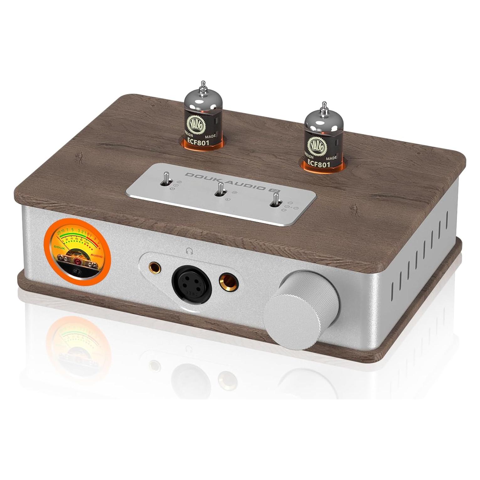 Amplificador de Auriculares Douk Audio E2 con Tubos Valvo