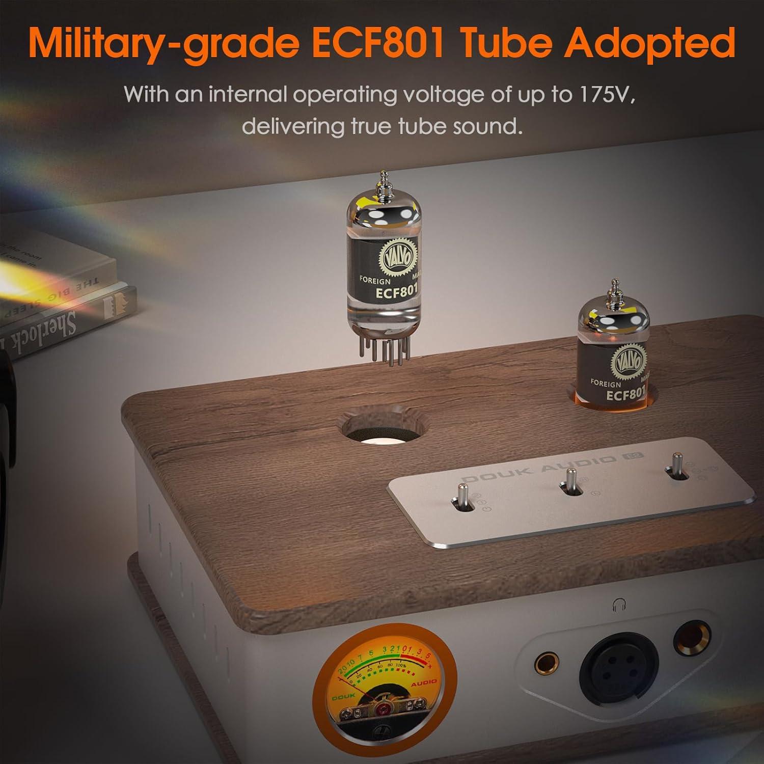 Amplificador de Auriculares Douk Audio E2 con Tubos Valvo