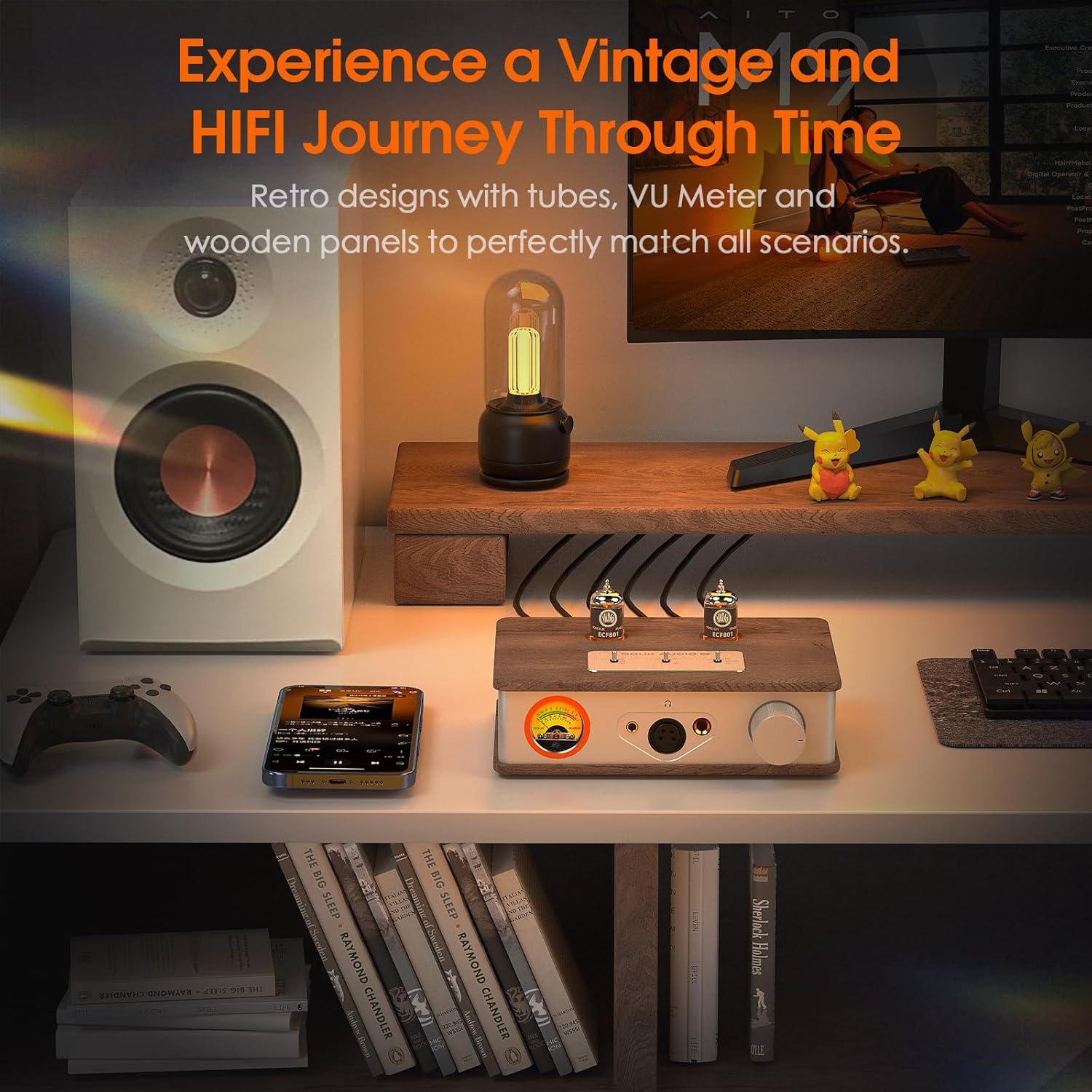 Amplificador de Auriculares Douk Audio E2 con Tubos Valvo