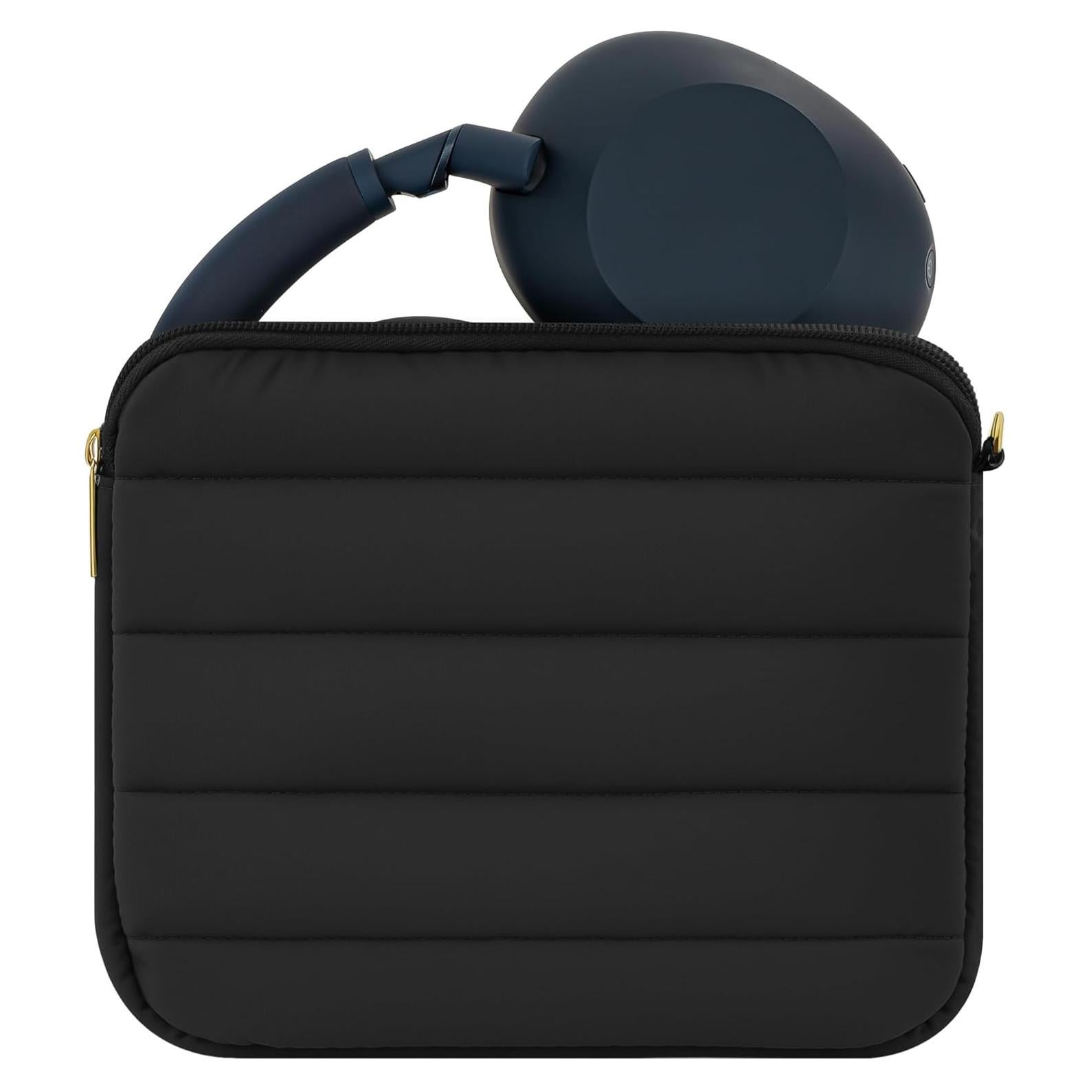 Geekria Bolsa Protectora para Auriculares Negro 21x17cm